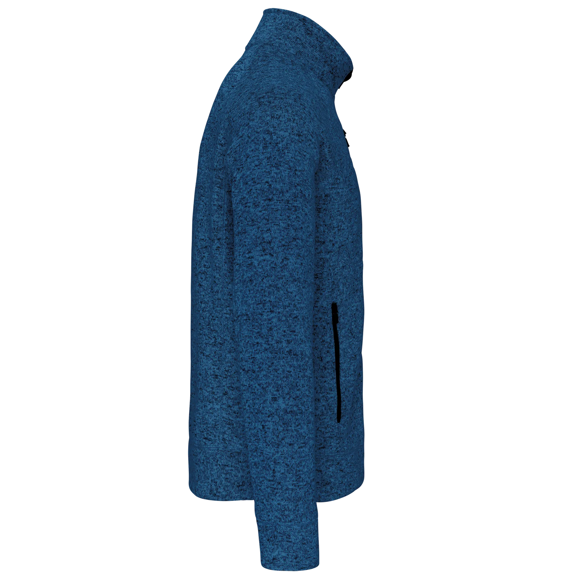 Herren-Weste mit Reißverschluss, aus Chiné