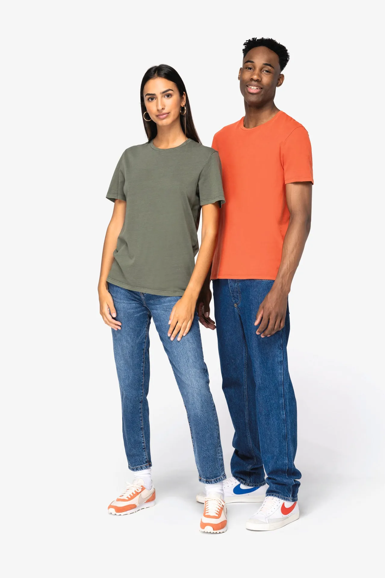 Umweltfreundliches ausgewaschenes Unisex T-Shirt