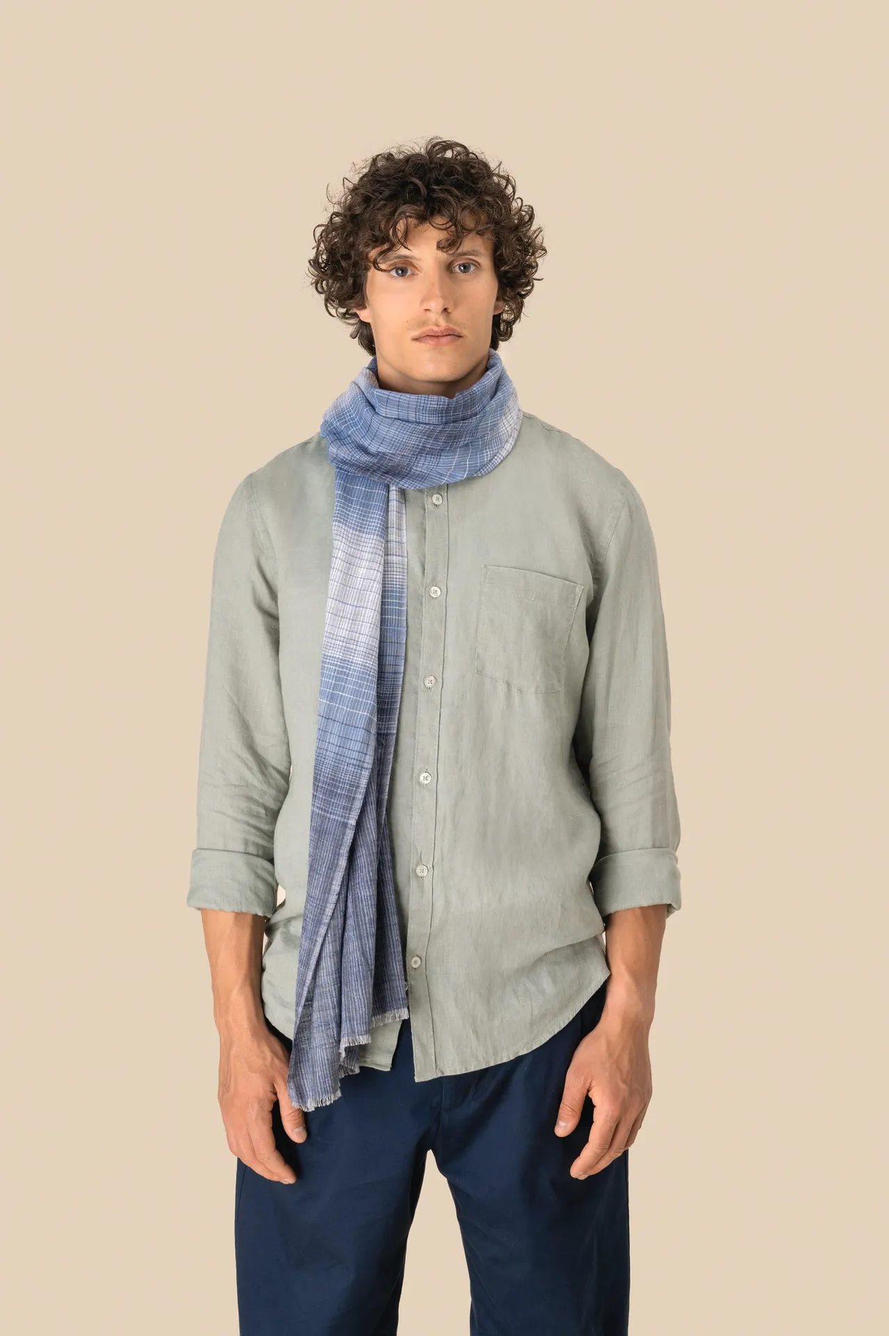 Gestreiftes Unisex-Schal