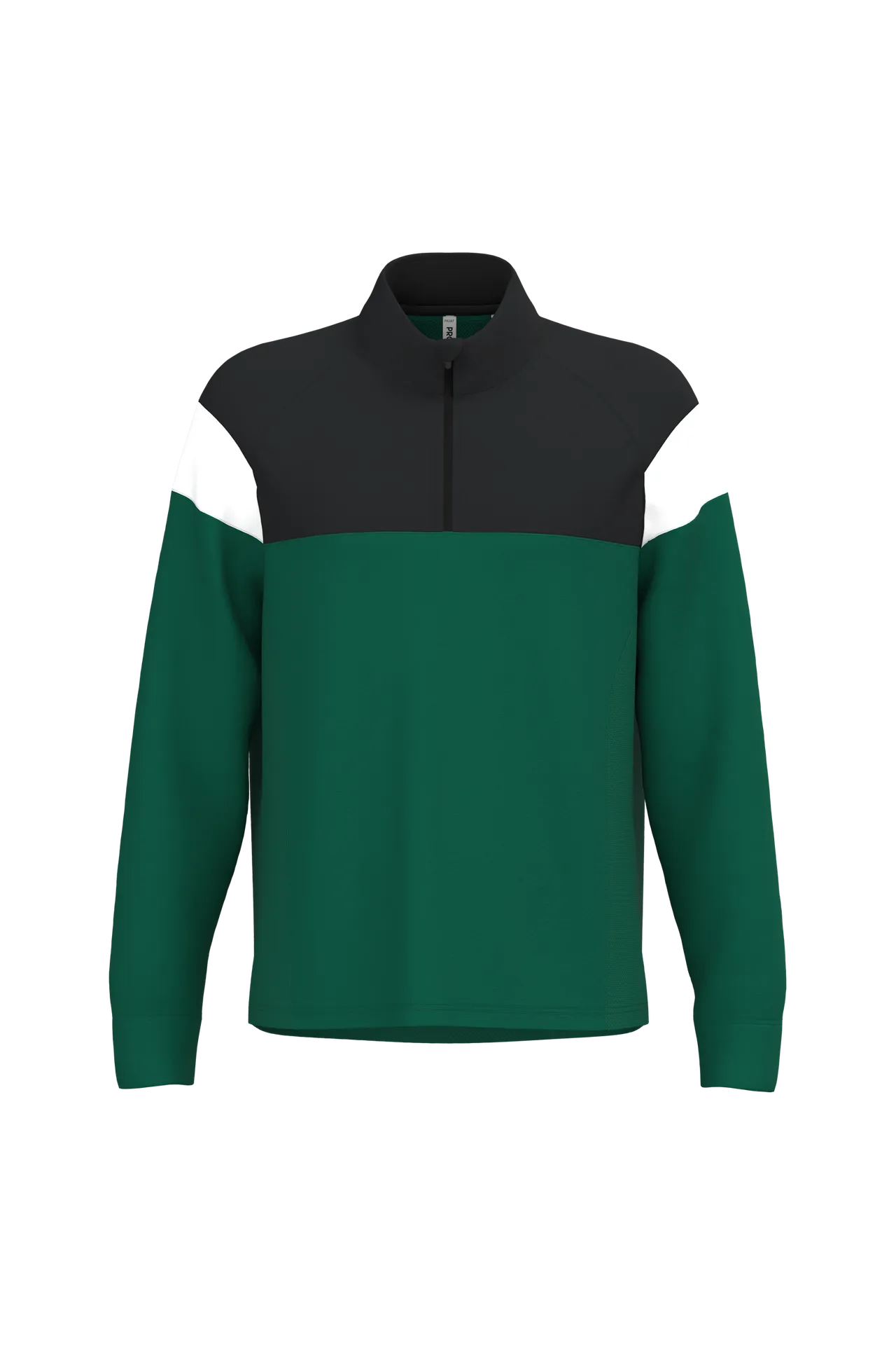 Unisex Trainings-Sweatshirt mit 1/4 Reißverschluss