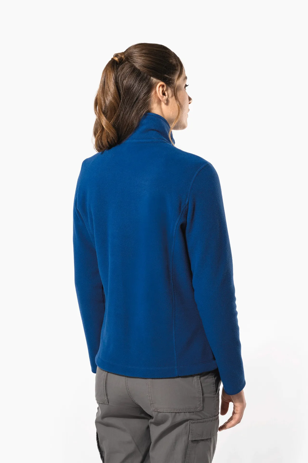 Mikrofleece-Jacke mit Reißverschluss für Damen