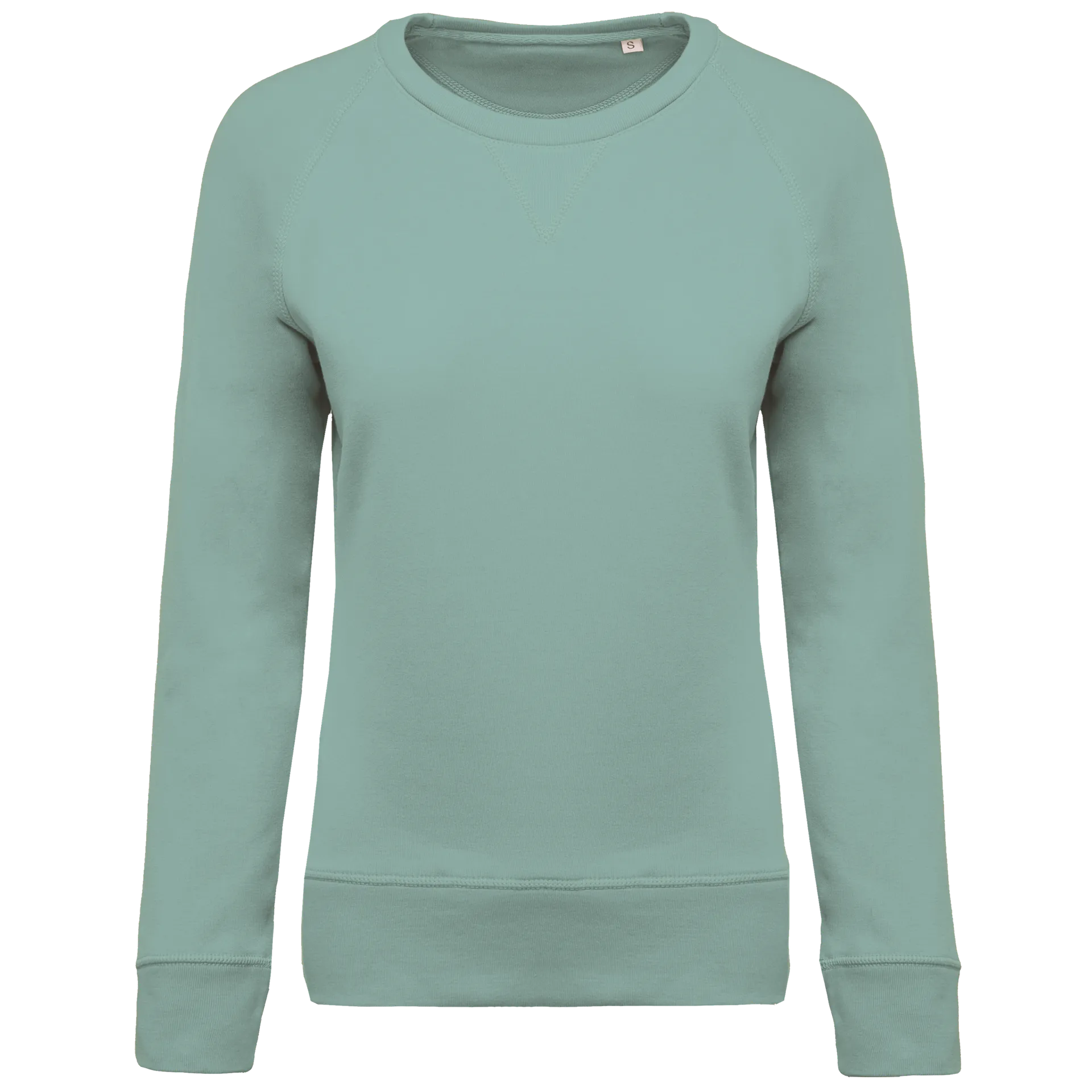 Damen Sweatshirt BIO-BAUMWOLLE Rundhalsausschnitt Raglanärmel