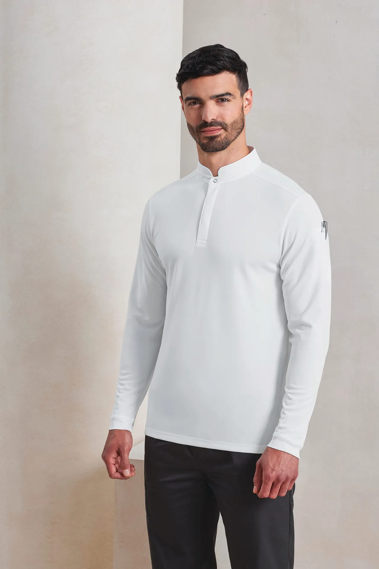 Koch-Poloshirt Coolchecker Essential mit langen Ärmeln