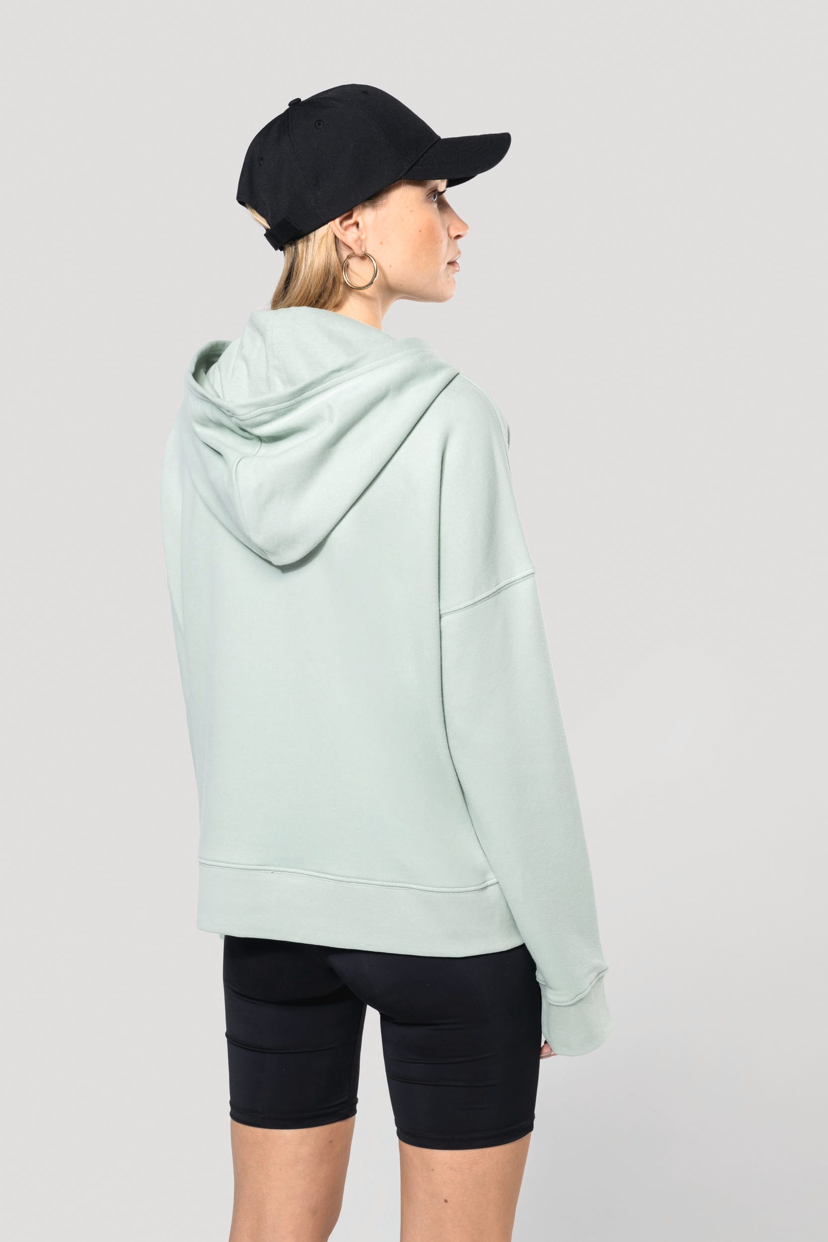 Bio-Damen-Sweatshirt Lounge mit Kapuze