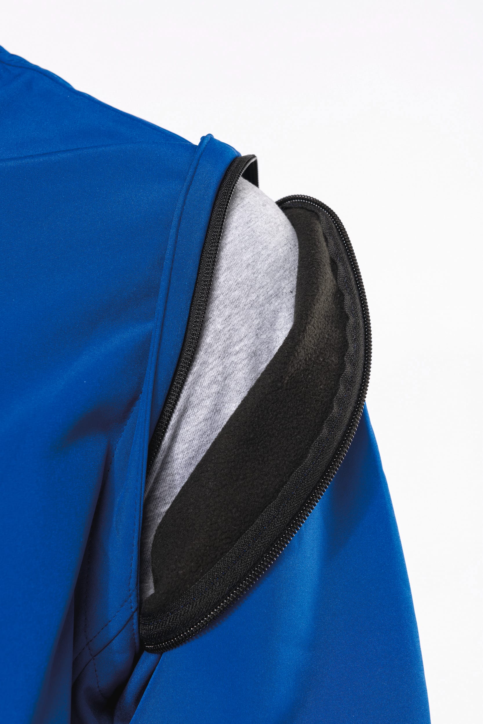 3-lagige Unisex-Softshell-Jacke mit Kapuze und abnehmbaren Ärmeln