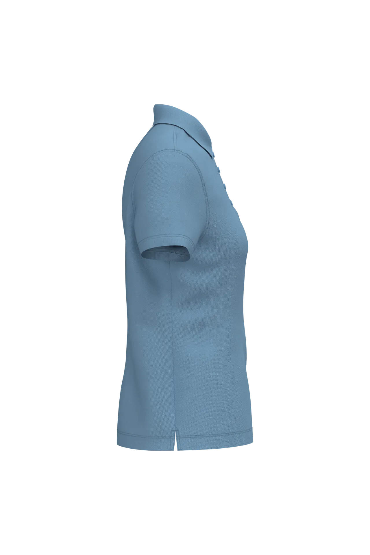 Dammen Kurzam Poloshirt aus Baumwollpiqué