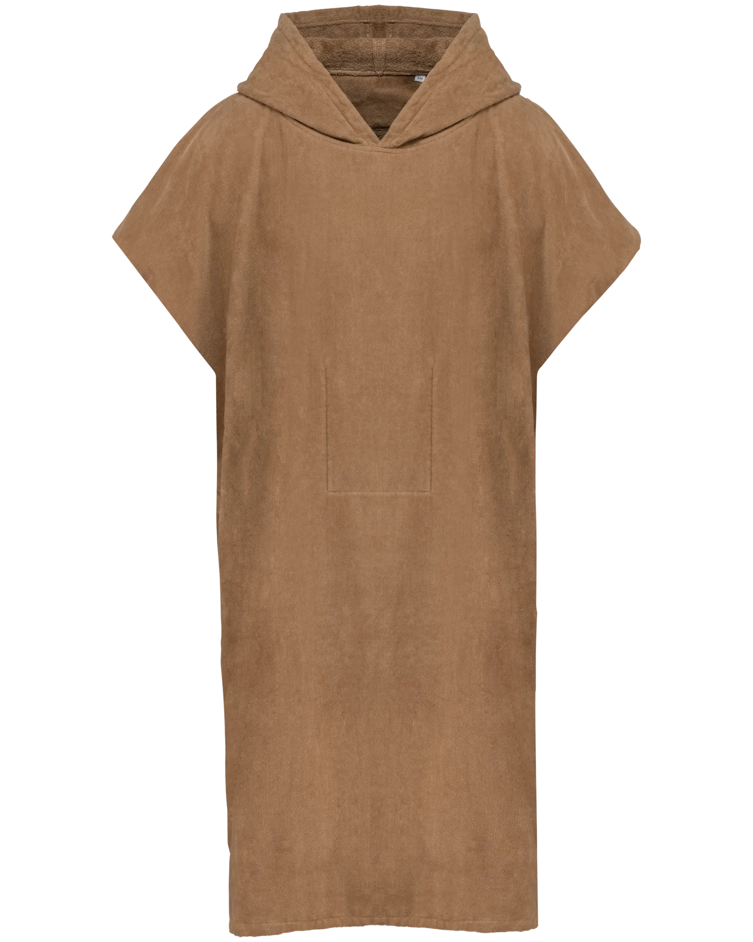 Unisex-Frottee-Poncho mit Kapuze