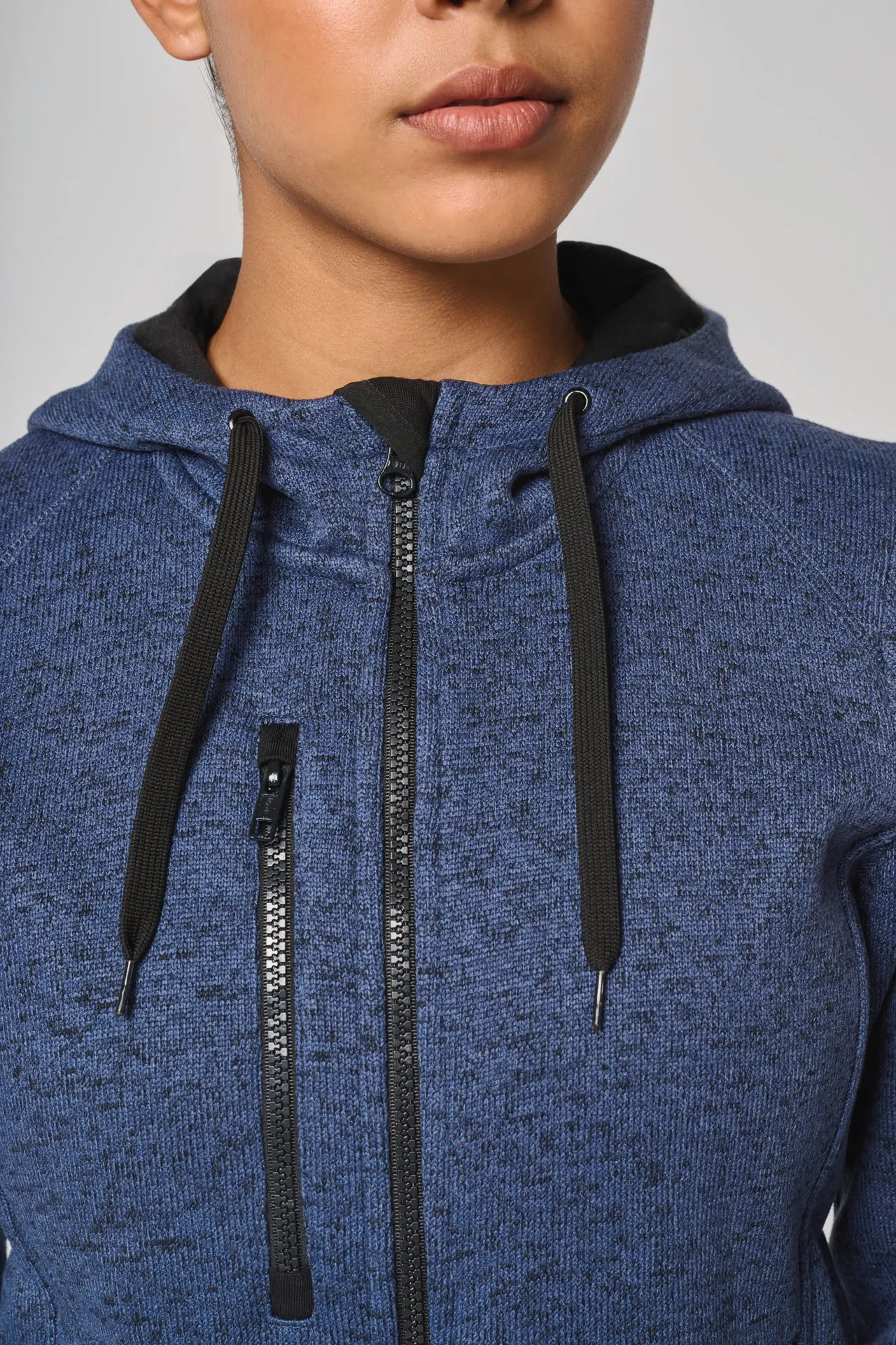 Damen-Hoodie aus Chiné