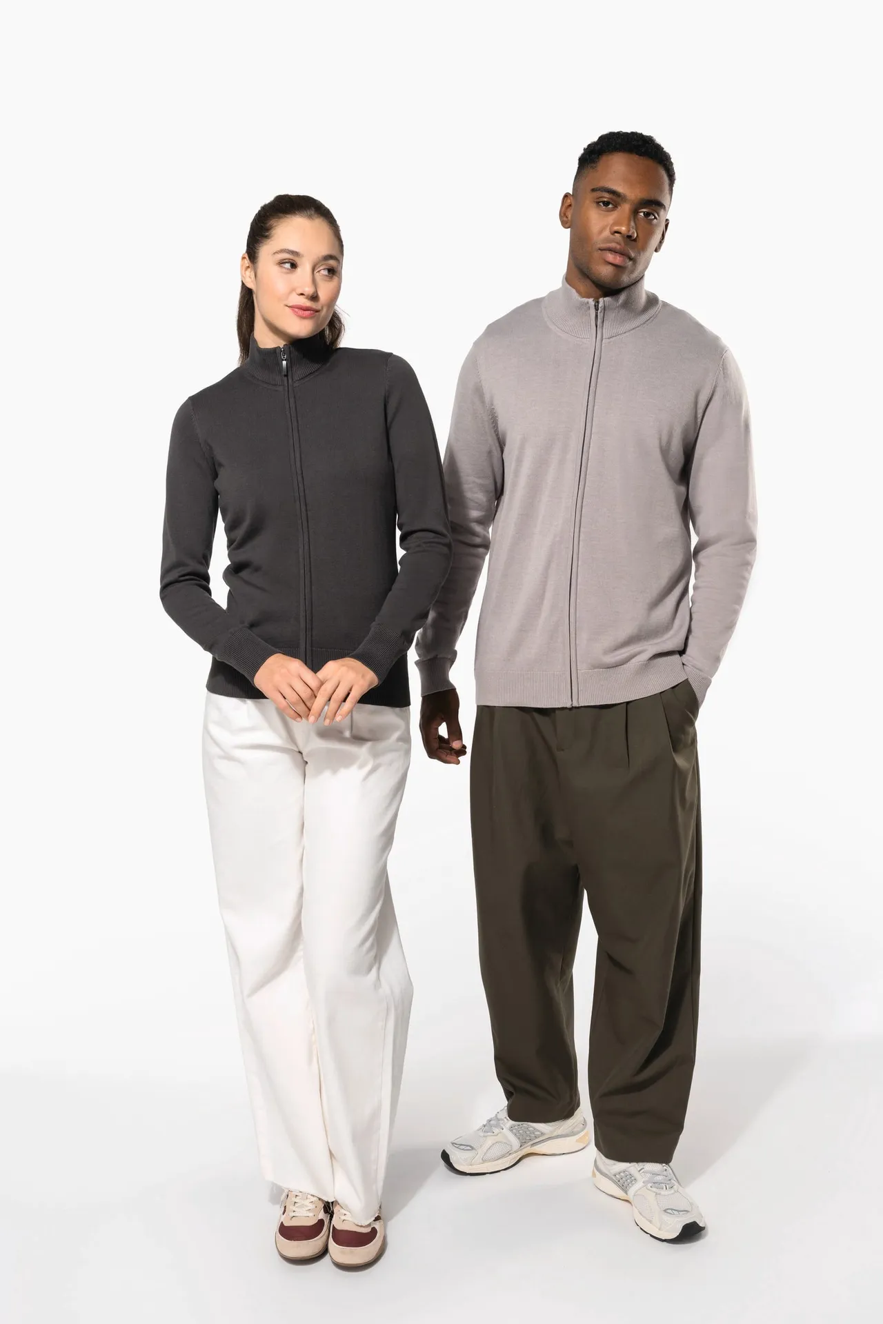 Herren Cardigan mit Reißverschluss