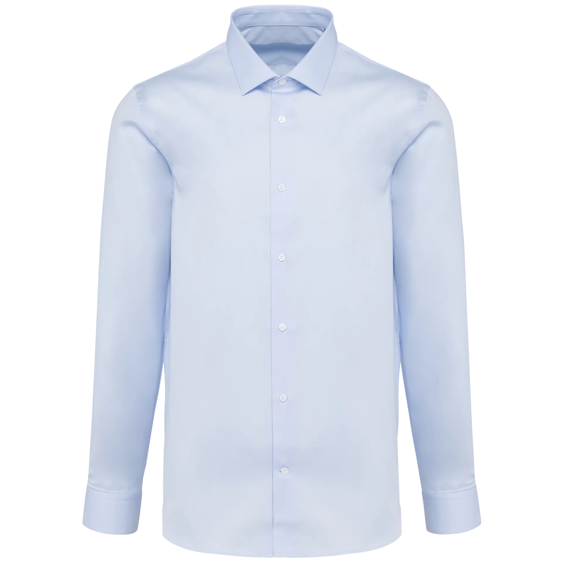 Popeline-Hemd für Herren mit langen Ärmeln