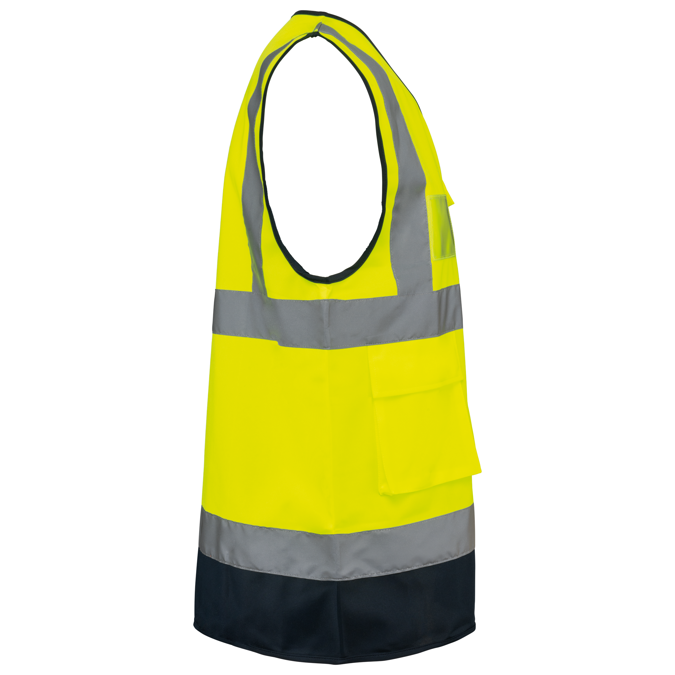 Recycelte HI-VIS SICHERHEITSWESTE mit Reißverschluss