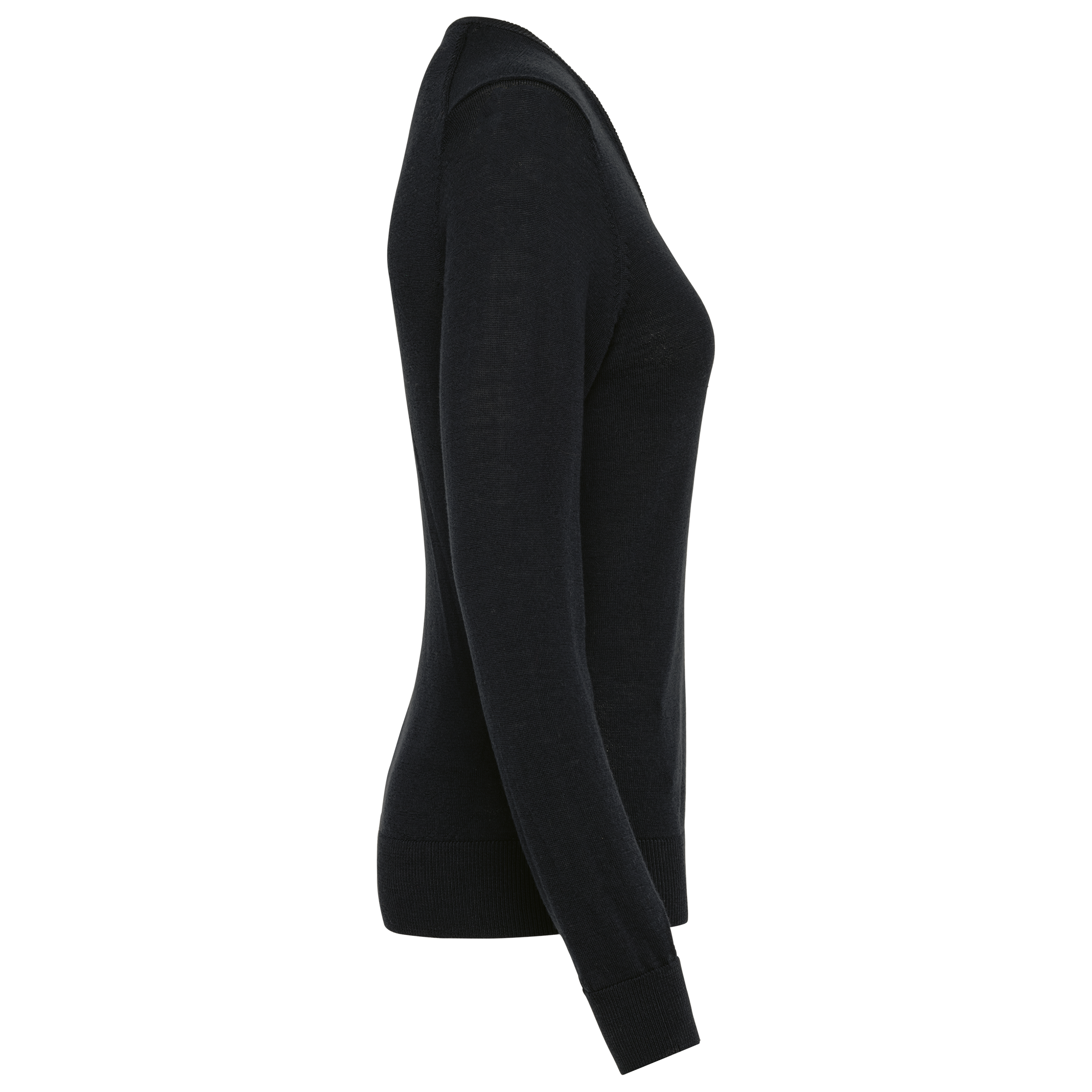 Merino-Damenpullover mit V-Ausschnitt