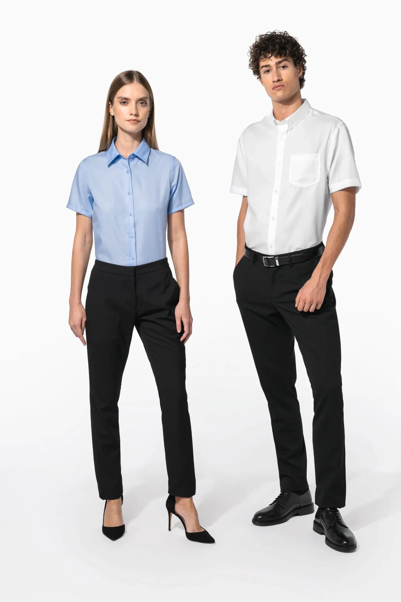 Damen Kurzarmbluse Bügelfrei