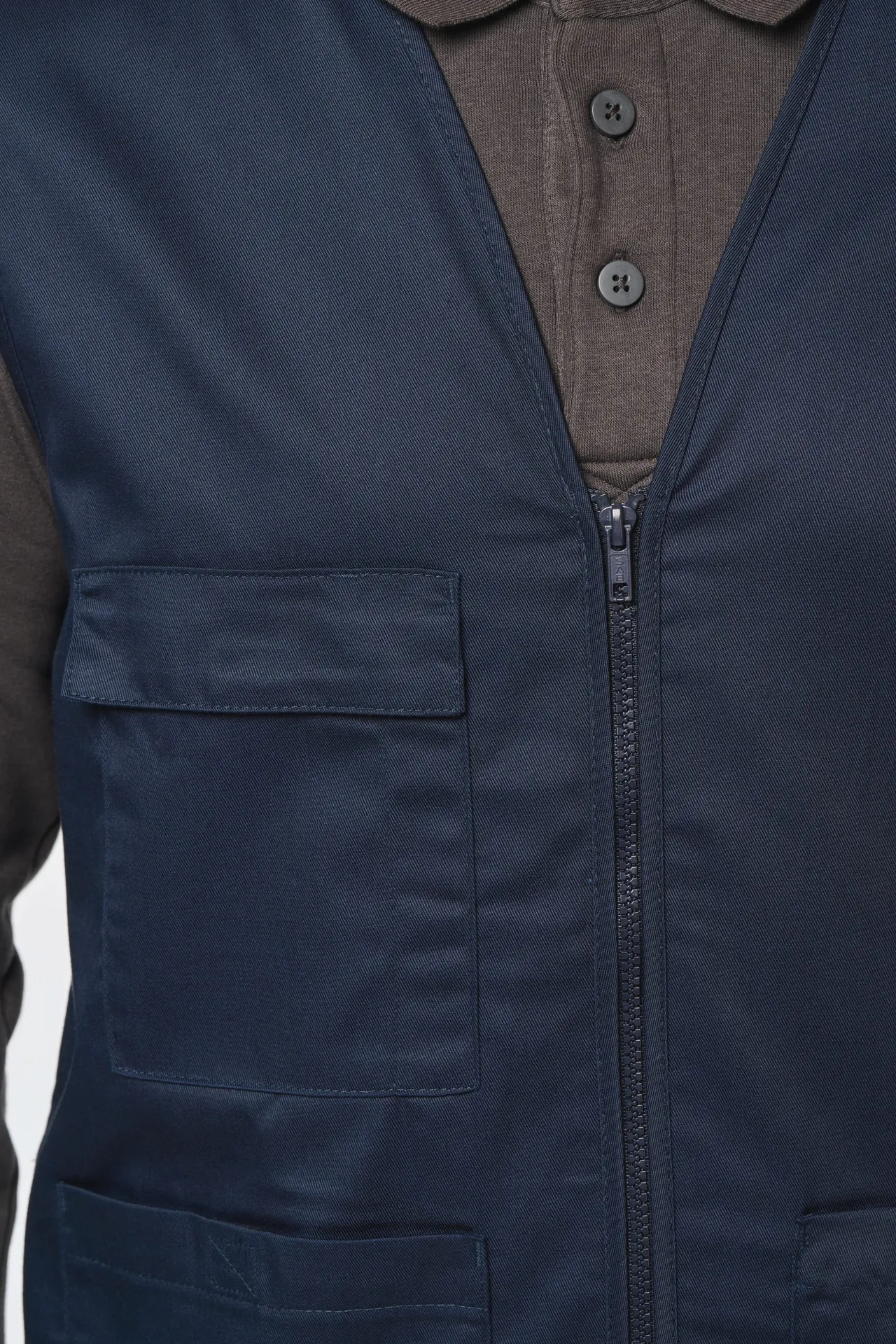 Unisex-Weste aus  Baumwollpolyester mit mehreren Taschen