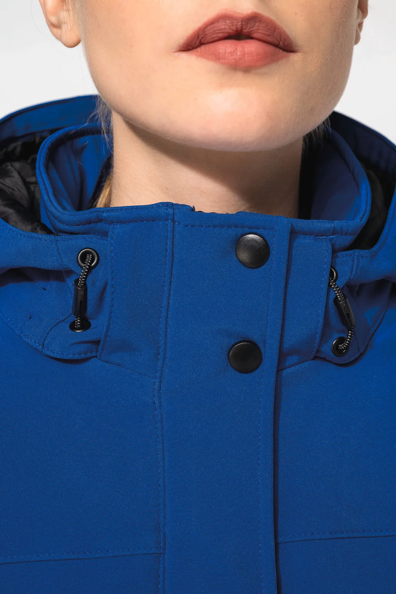 Damenparka Softshell wattiert mit Kapuze
