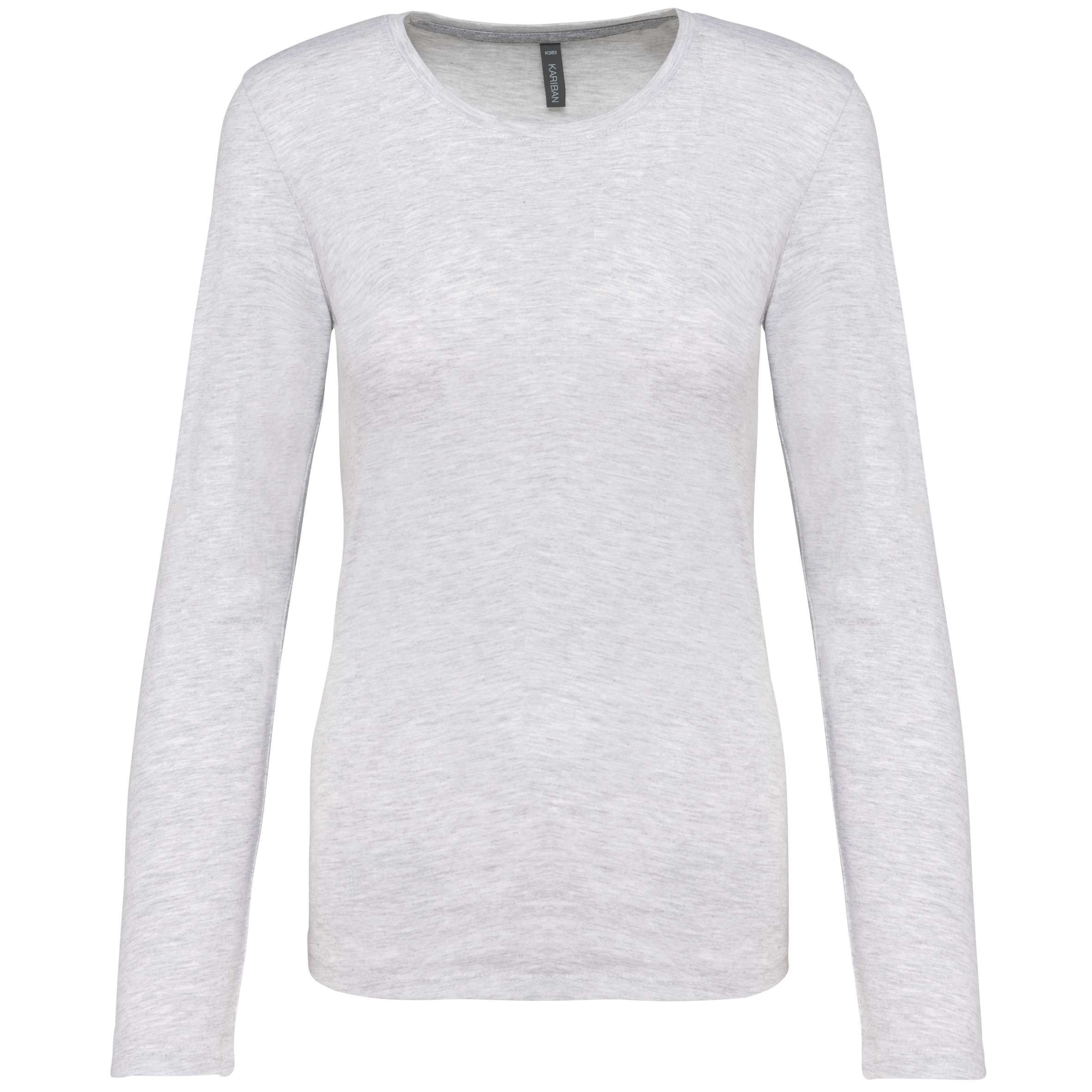 Ladies' long-sleeved crew neck T-shirt
