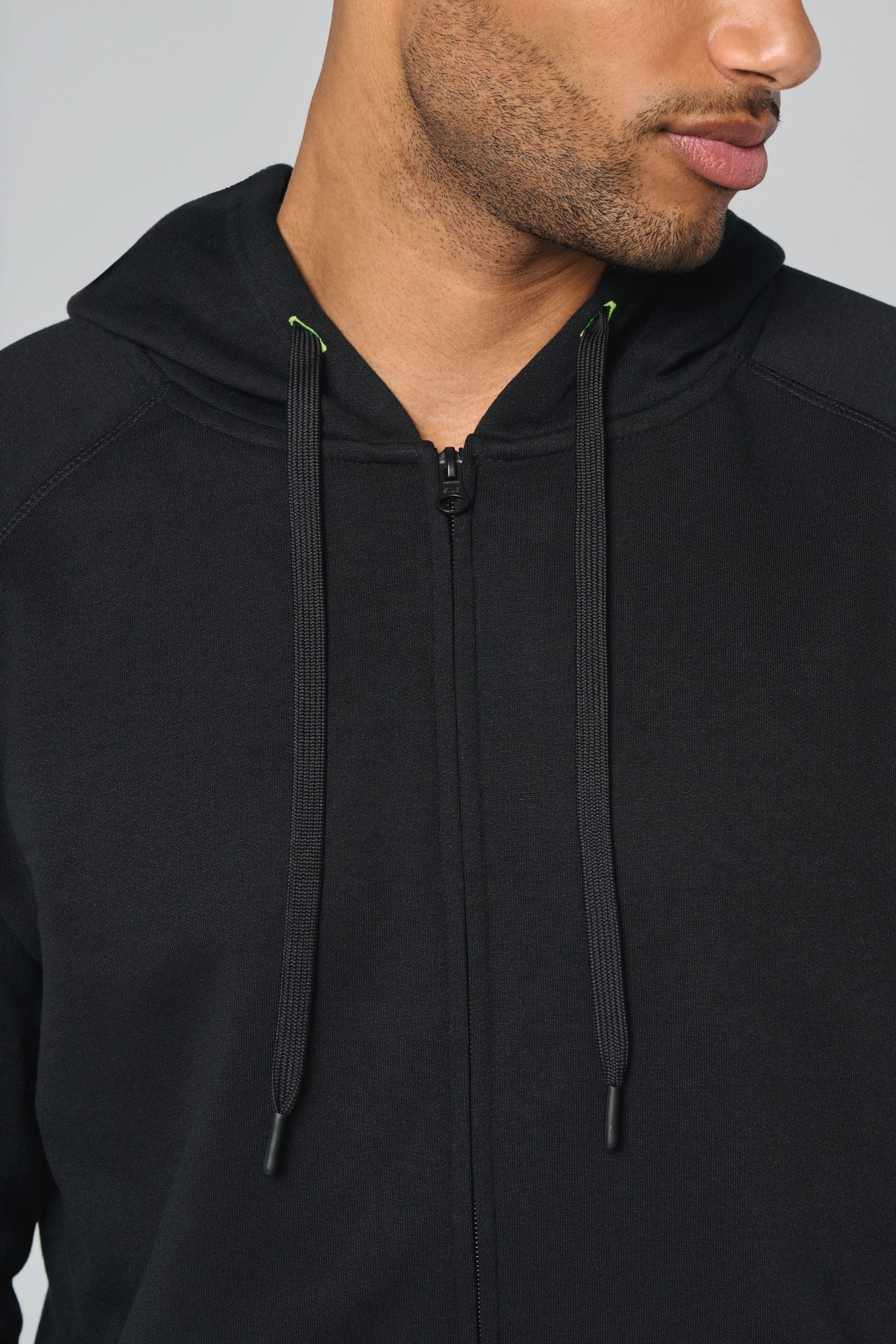 Unisex-kapuzenjacke mit zipper