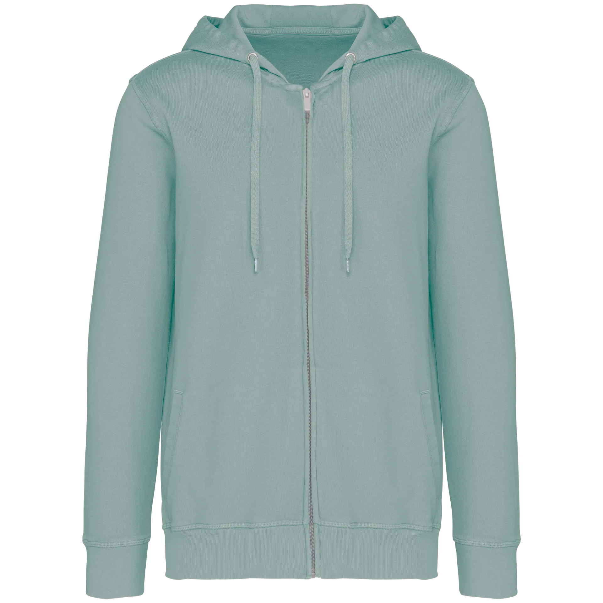 Umweltfreundliches Unisex-Kapuzensweatshirt aus French Terry mit Reißverschluss