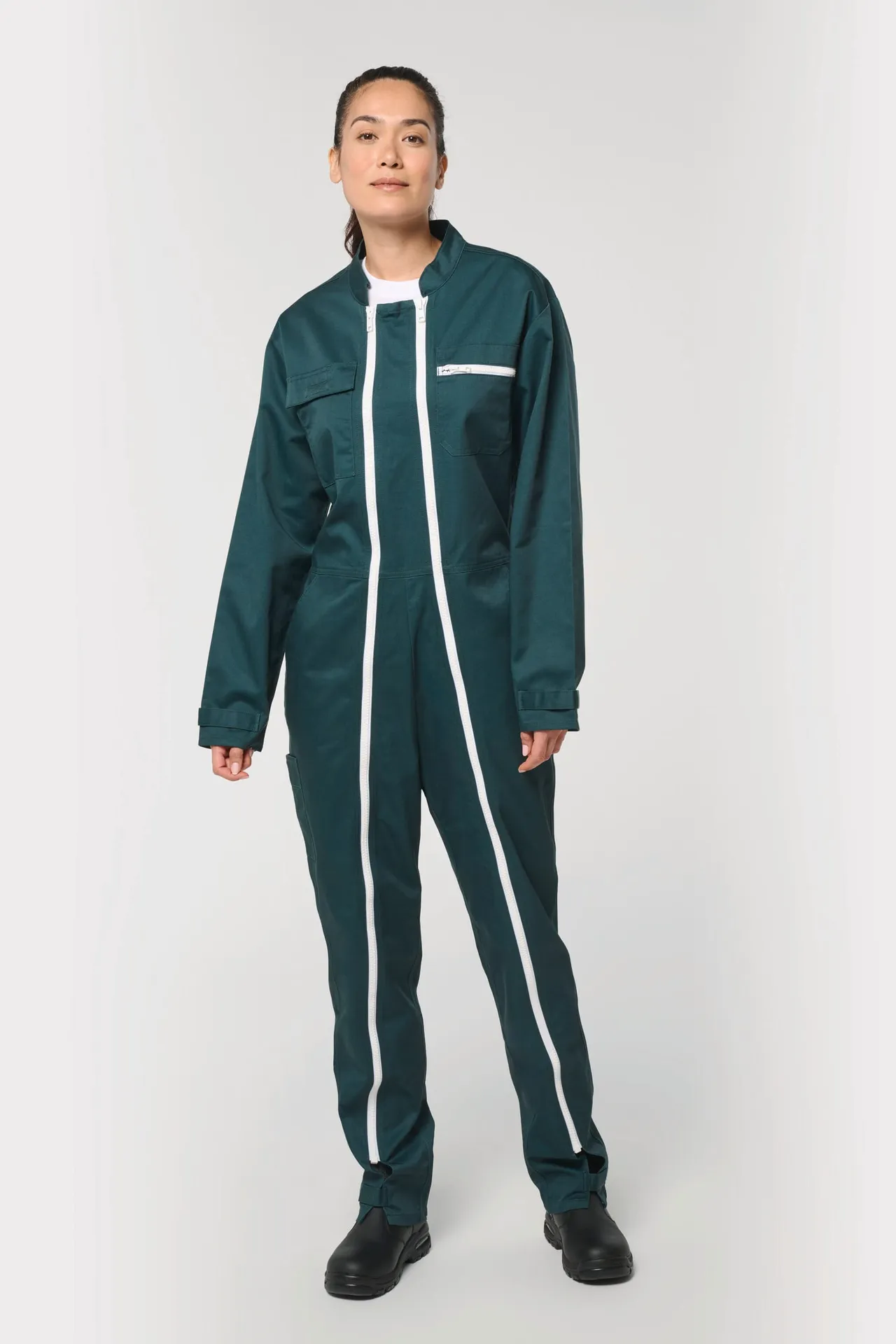 Unisex-Overall mit doppeltem Reißverschluss