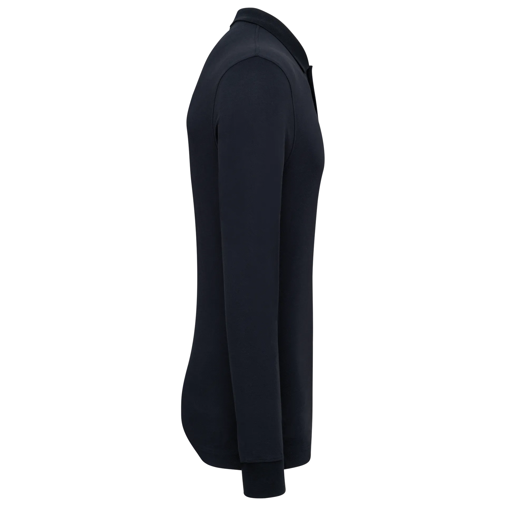 Herren Piqué-Polohemd lange Ärmel Bio-180