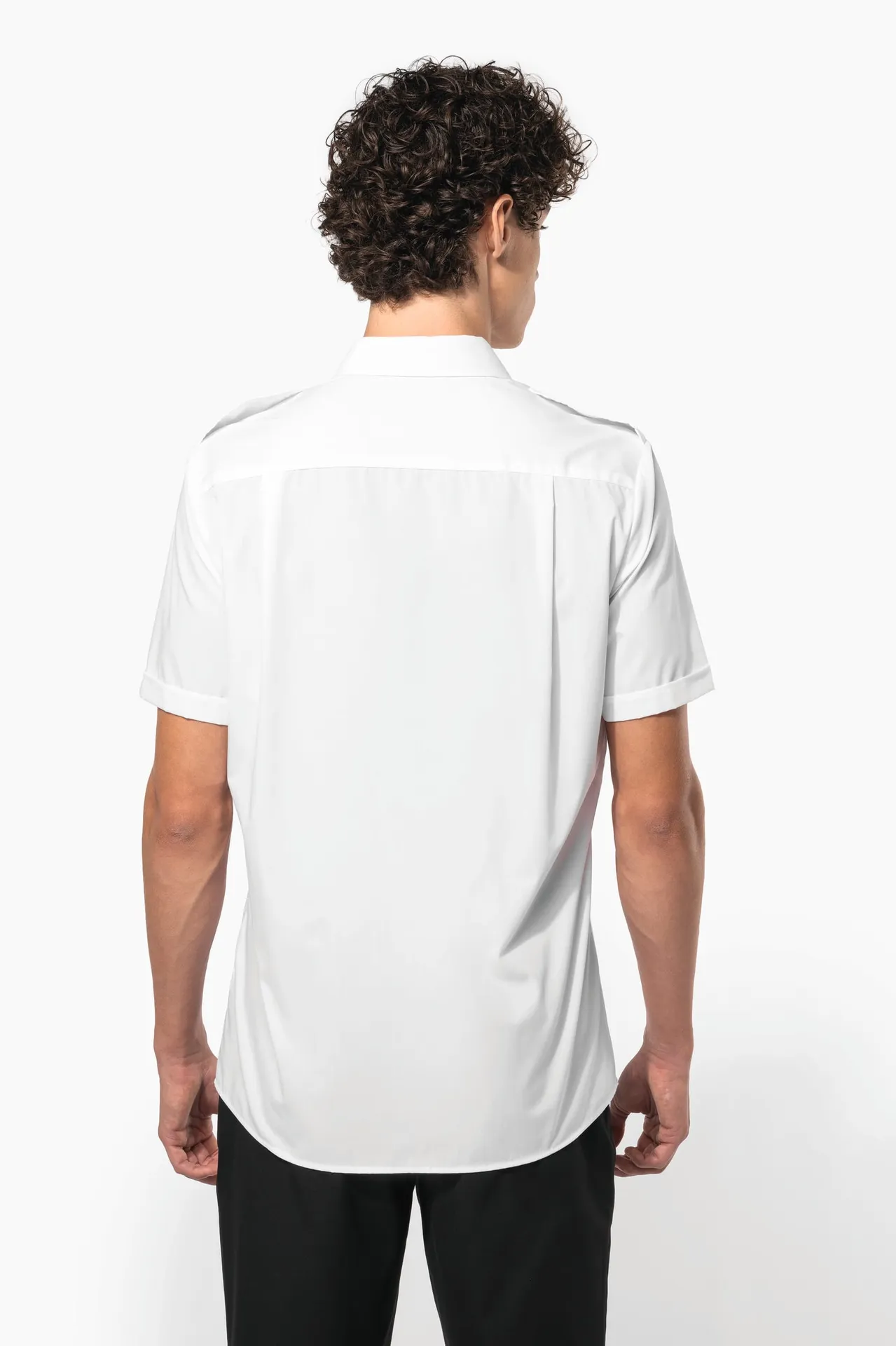 Kurzarm-Pilotenhemd für Herren