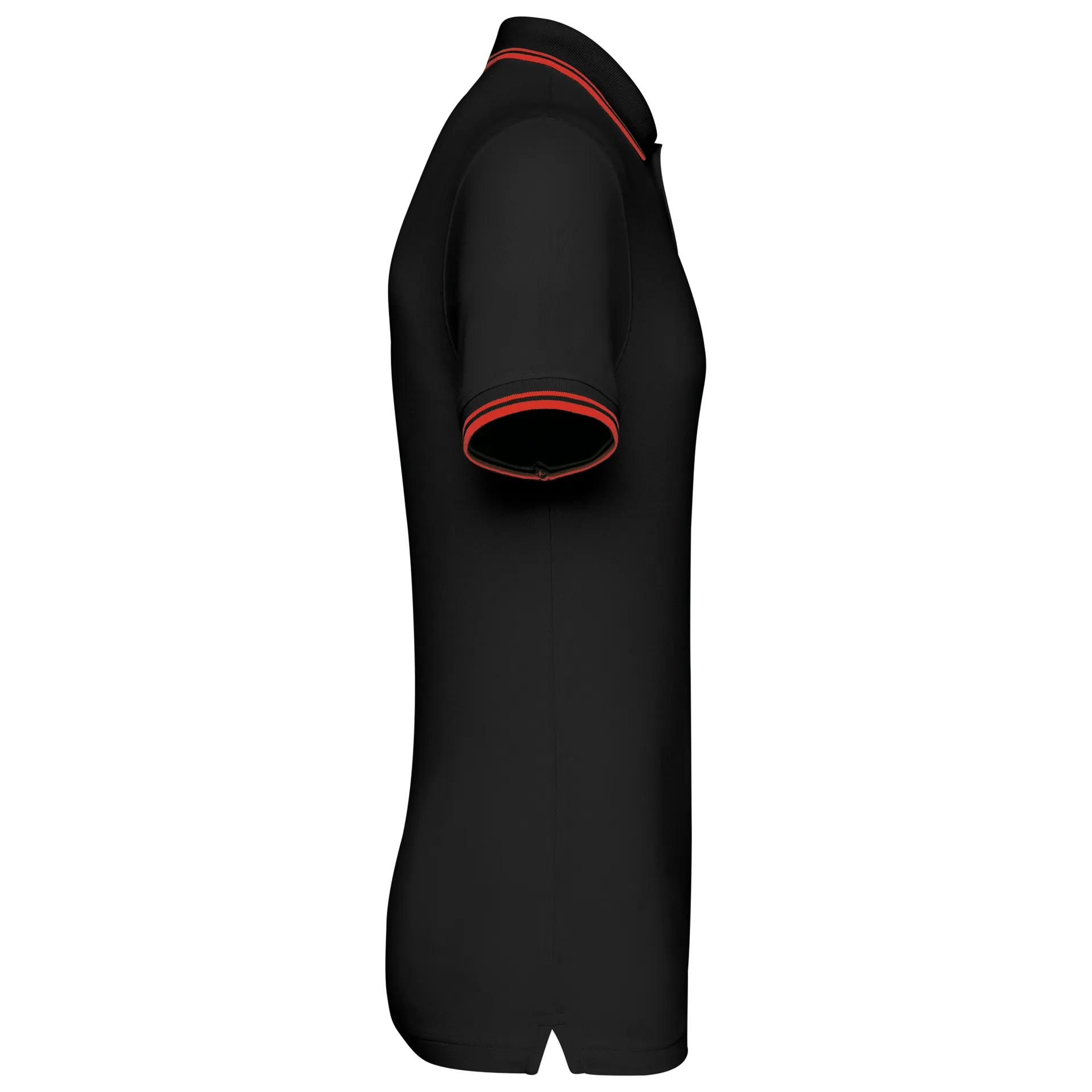 Herren Poloshirt mit kurzen Ärmeln und kontrastfarbenen Paspeln