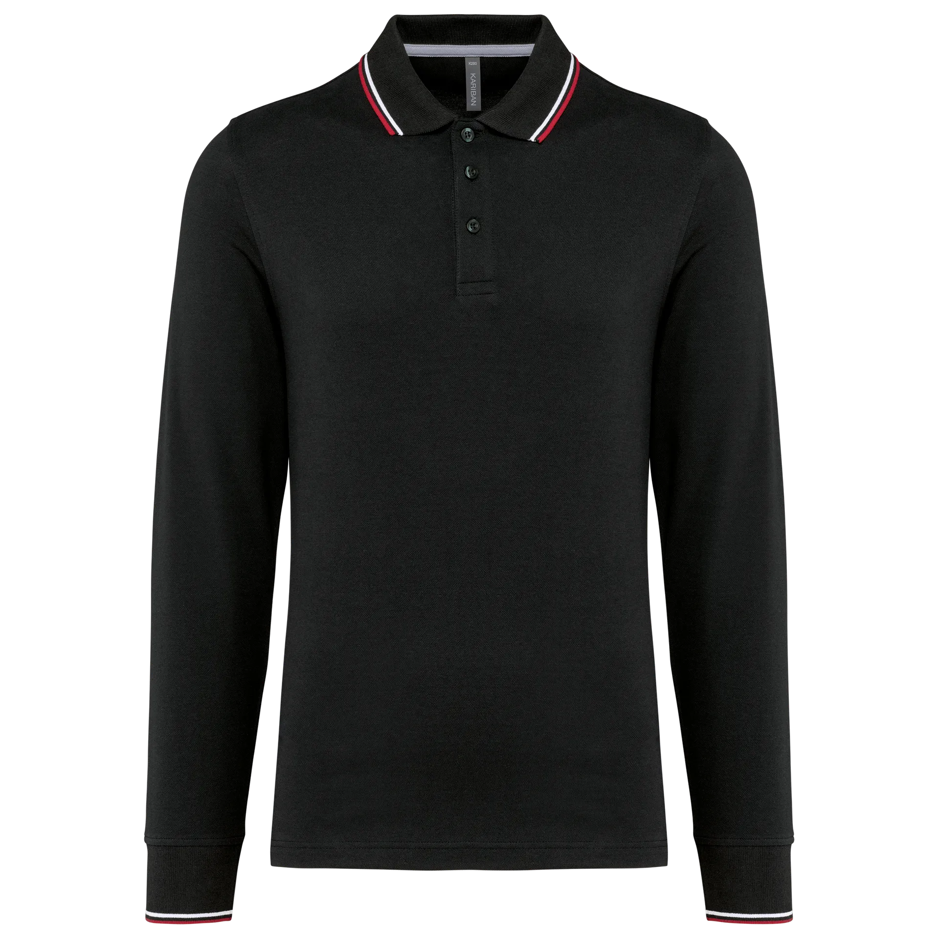 Langarm-Polohemd aus Piqué für Herren