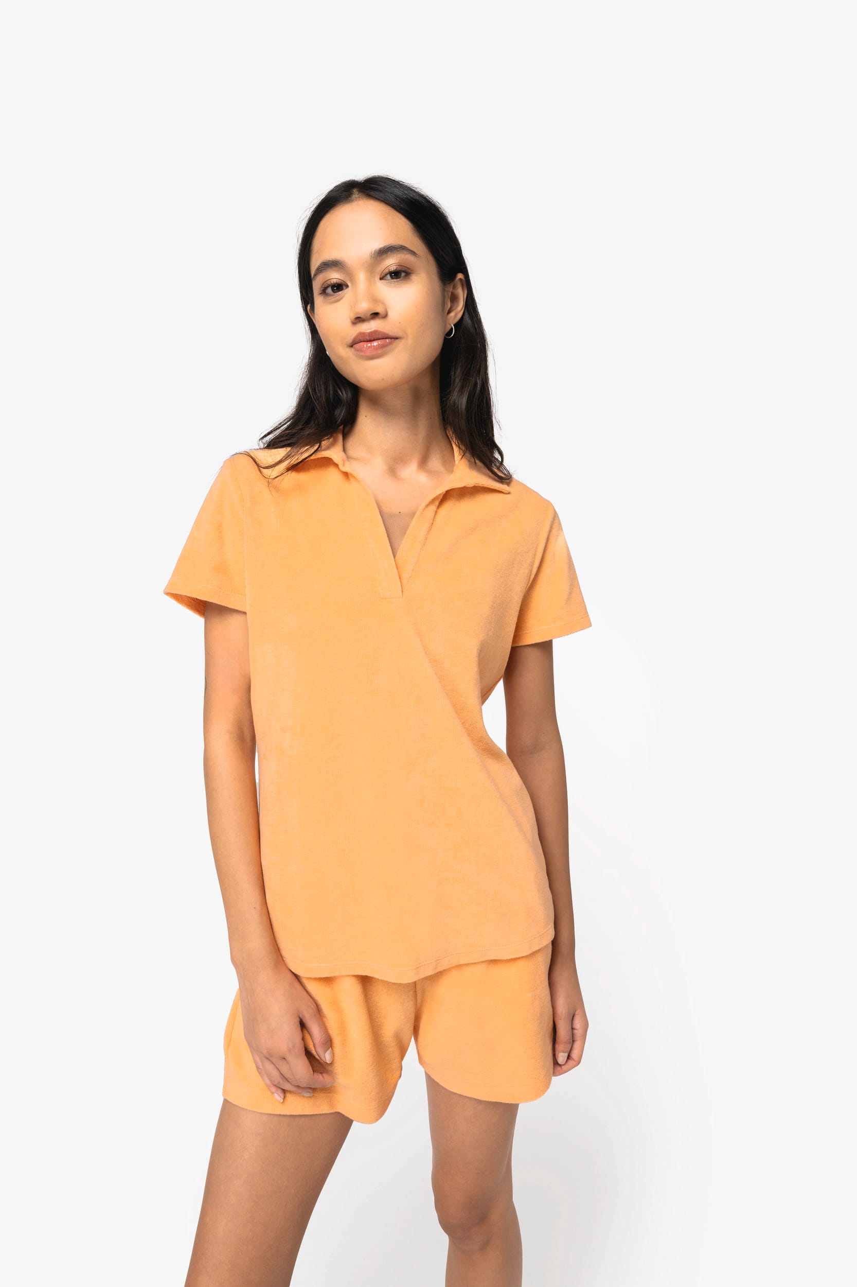 Umweltfreundliches Damen-Polohemd aus Frottee