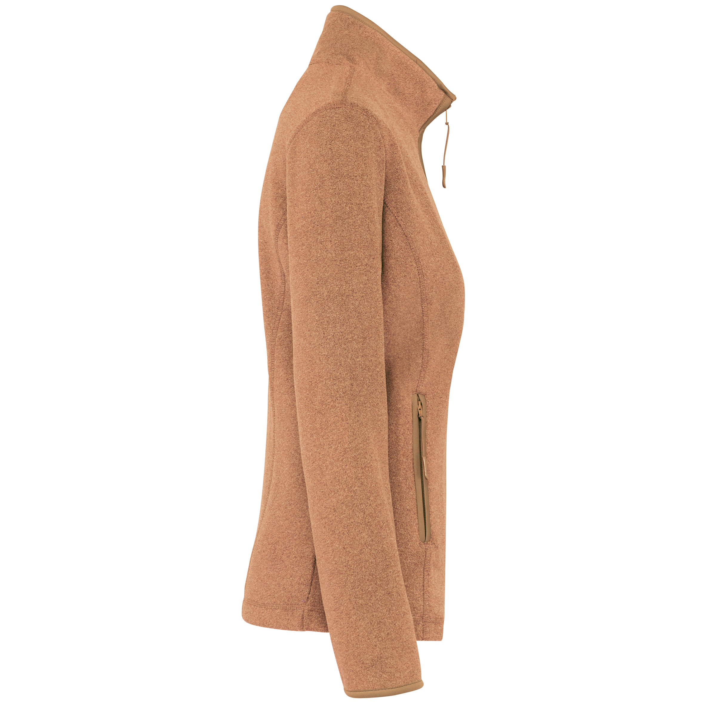 Mikrofleece-Jacke mit Reißverschluss für Damen