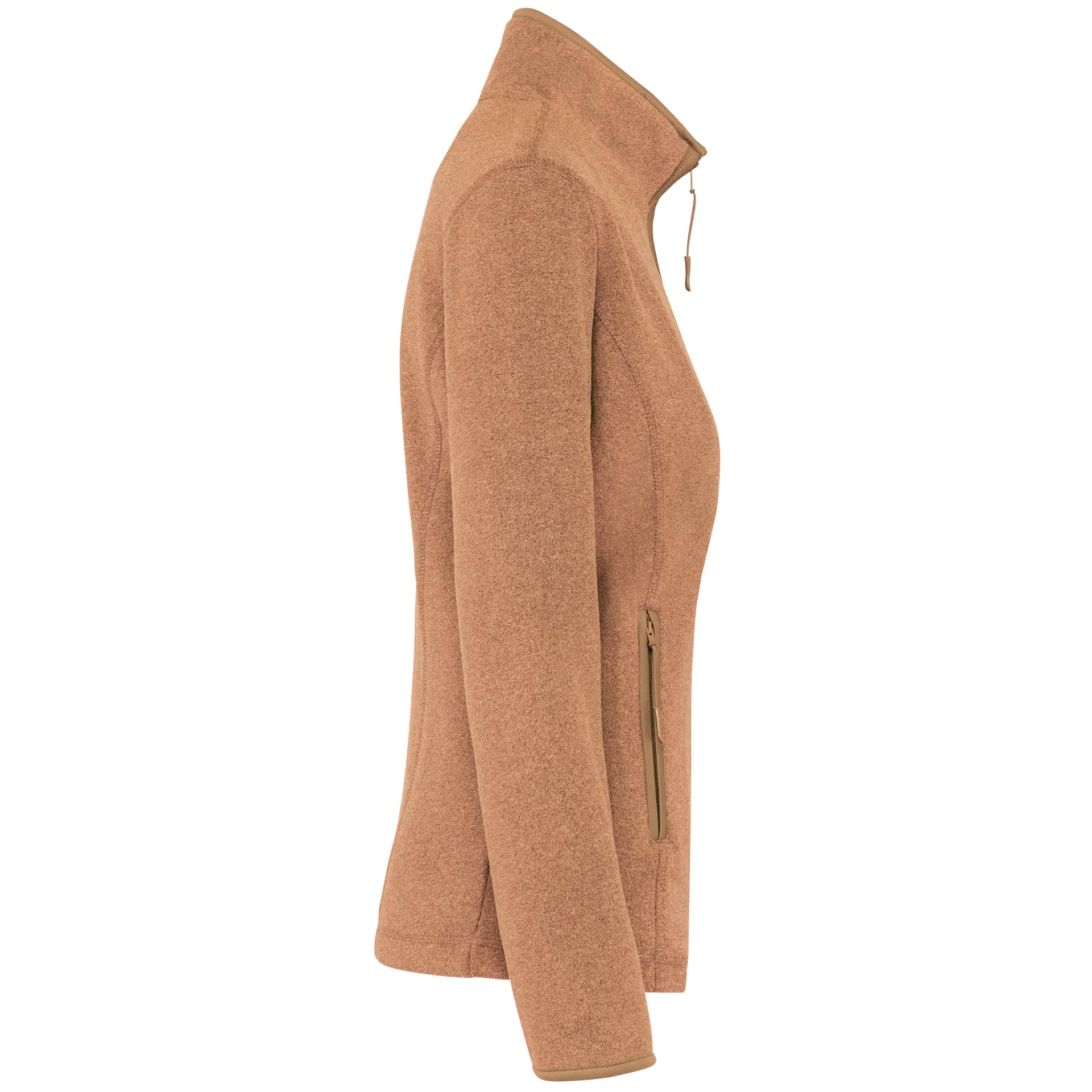 Mikrofleece-Jacke mit Reißverschluss für Damen