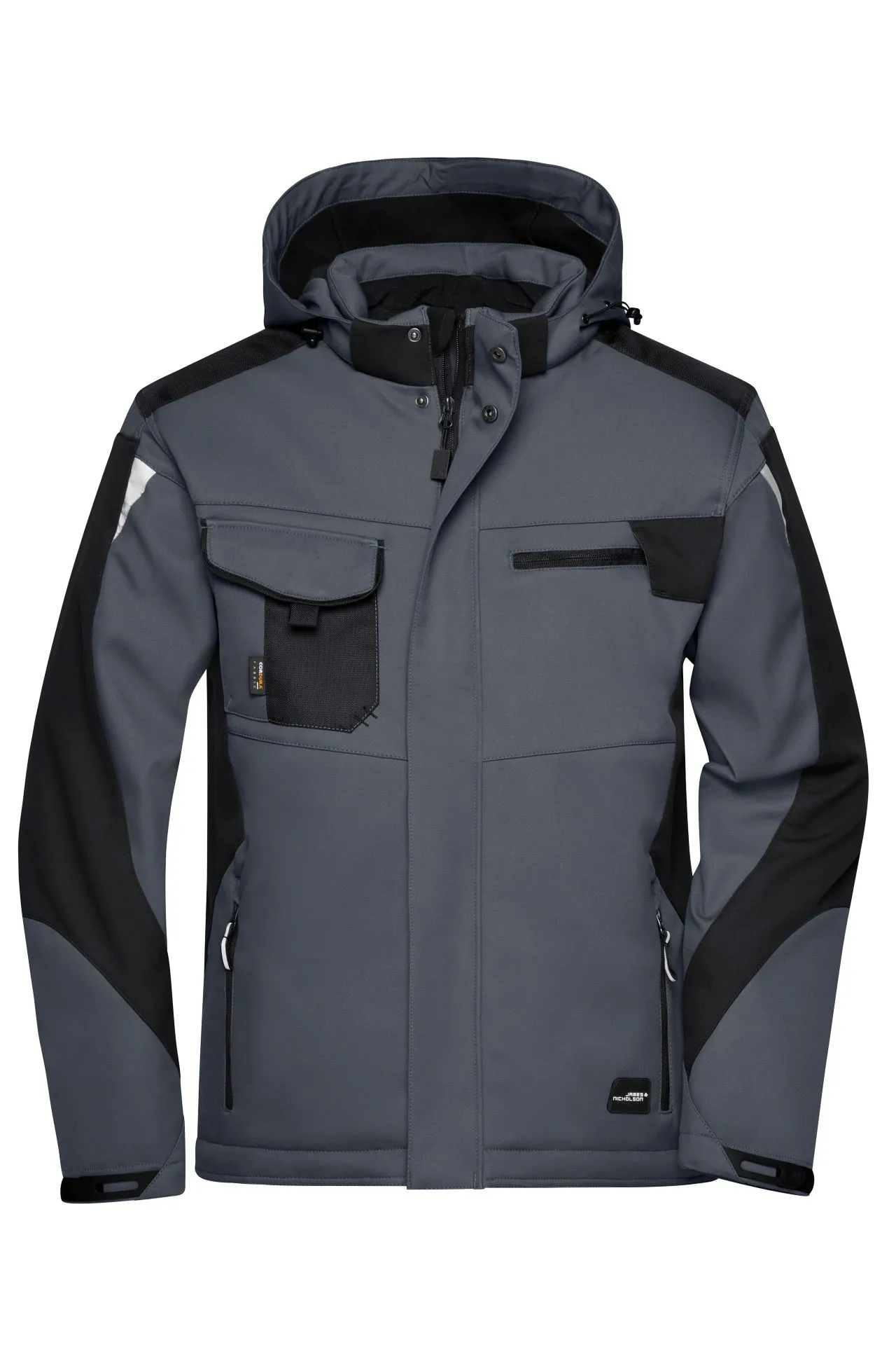 James & Nicholson JN824 – Robuste Winter Softshelljacke mit CORDURA® & Futter