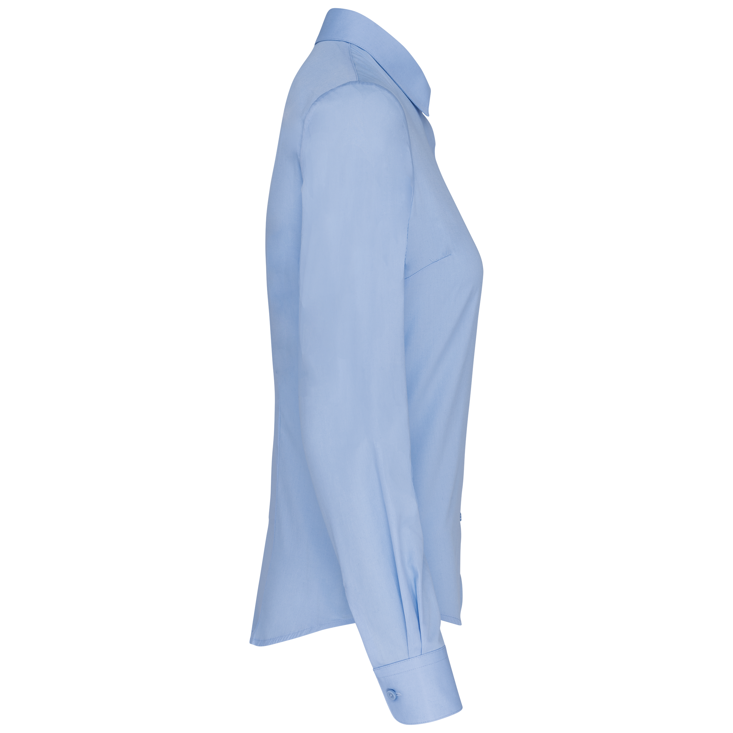 Langärmelige Popeline-Bluse