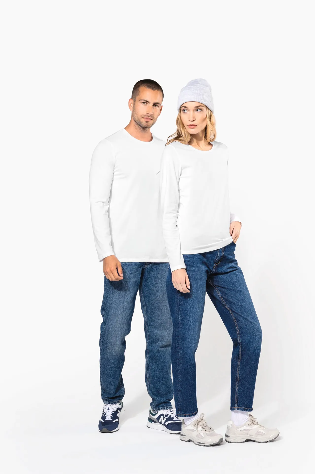 Damen Langarm-T-Shirt mit Rundhalsausschnitt