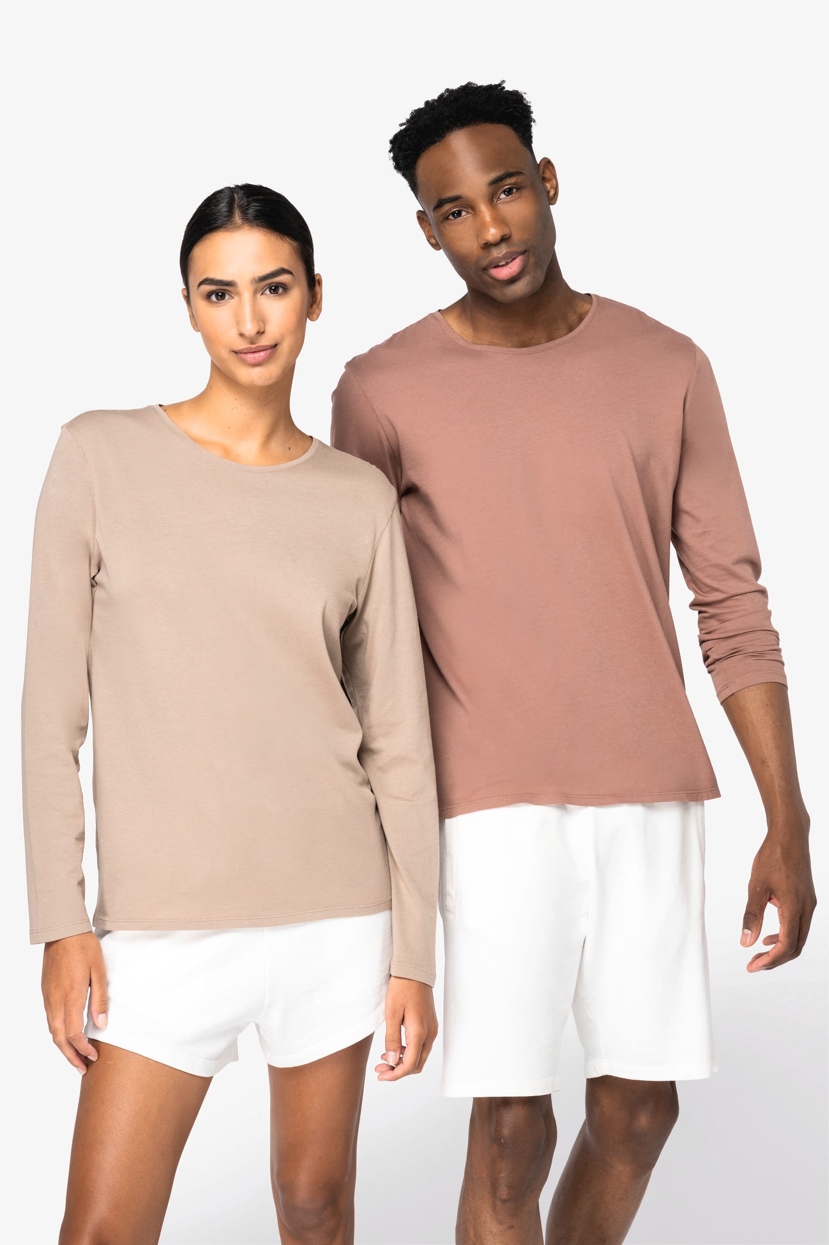 Umweltfreundliches ausgewaschenes Unisex T-Shirt mit langen Ärmeln