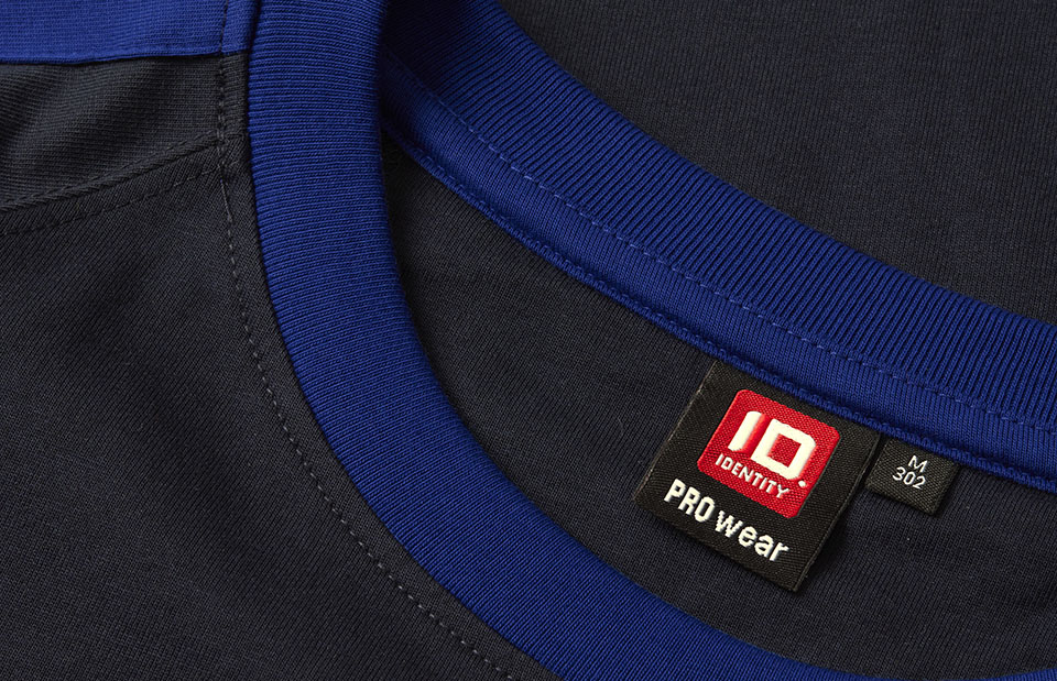 ID Pro Wear 0302 -Strapazierfähiges T-Shirt mit Kontrastdetails