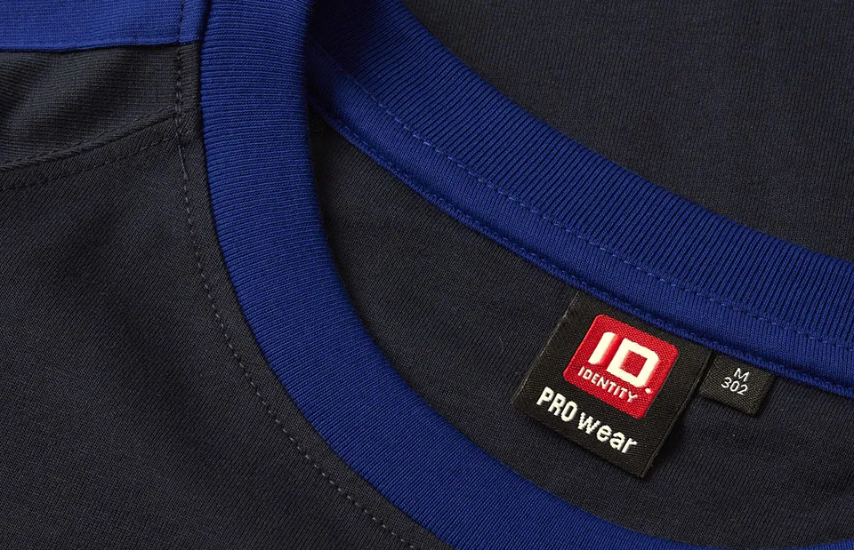 ID Pro Wear 0302 -Strapazierfähiges T-Shirt mit Kontrastdetails