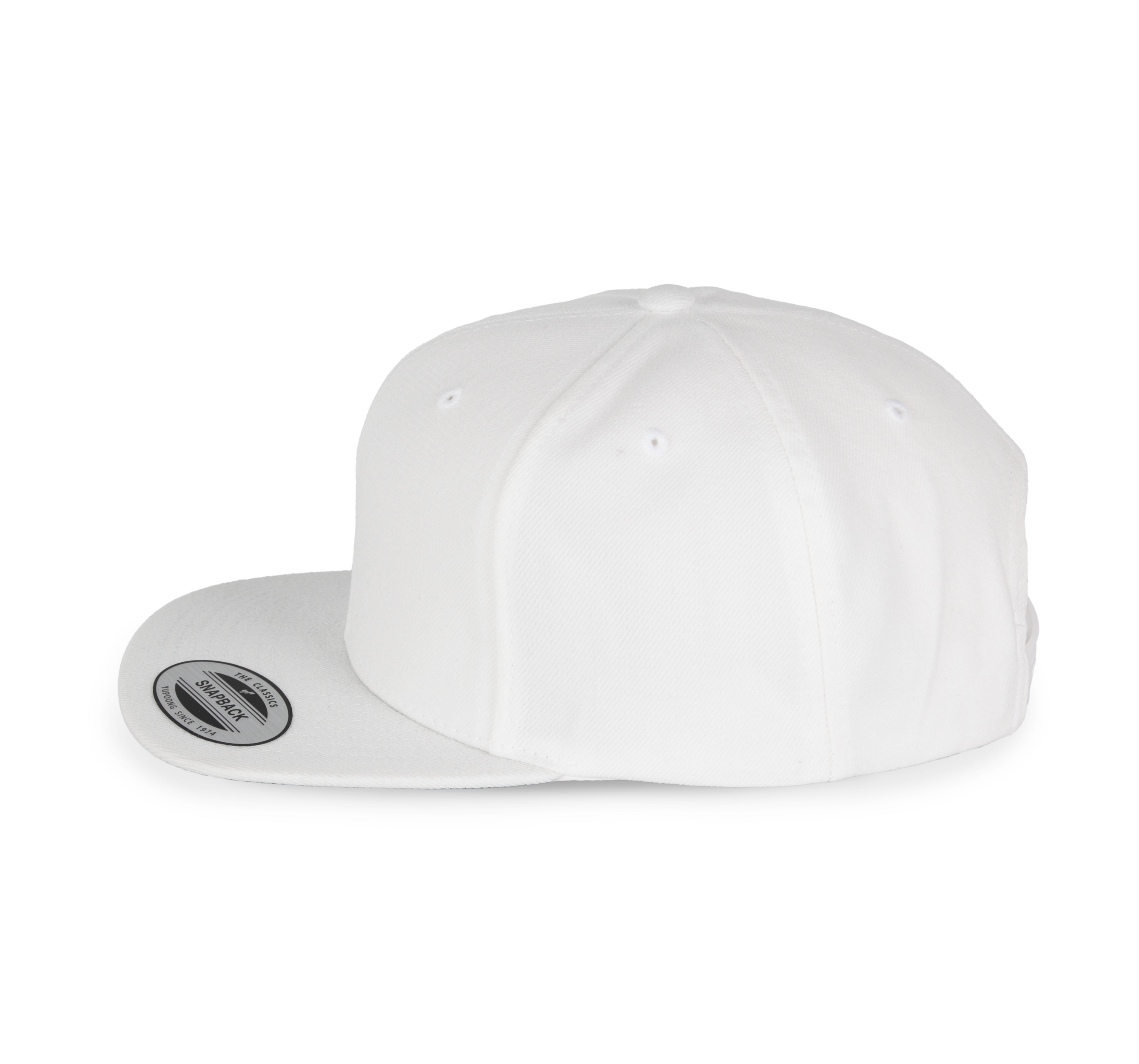 6-Panel-Kappe, flacher Schirm