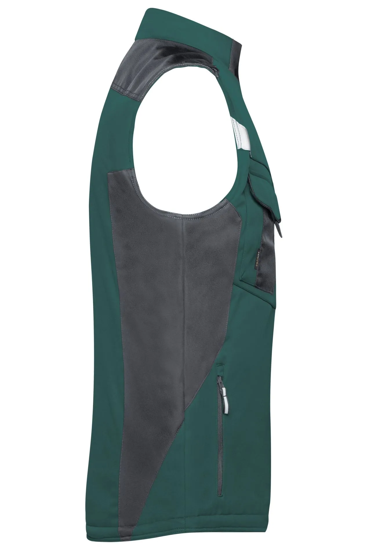 James & Nicholson JN825 – Robuste Winter Softshell-Arbeitsweste mit CORDURA®