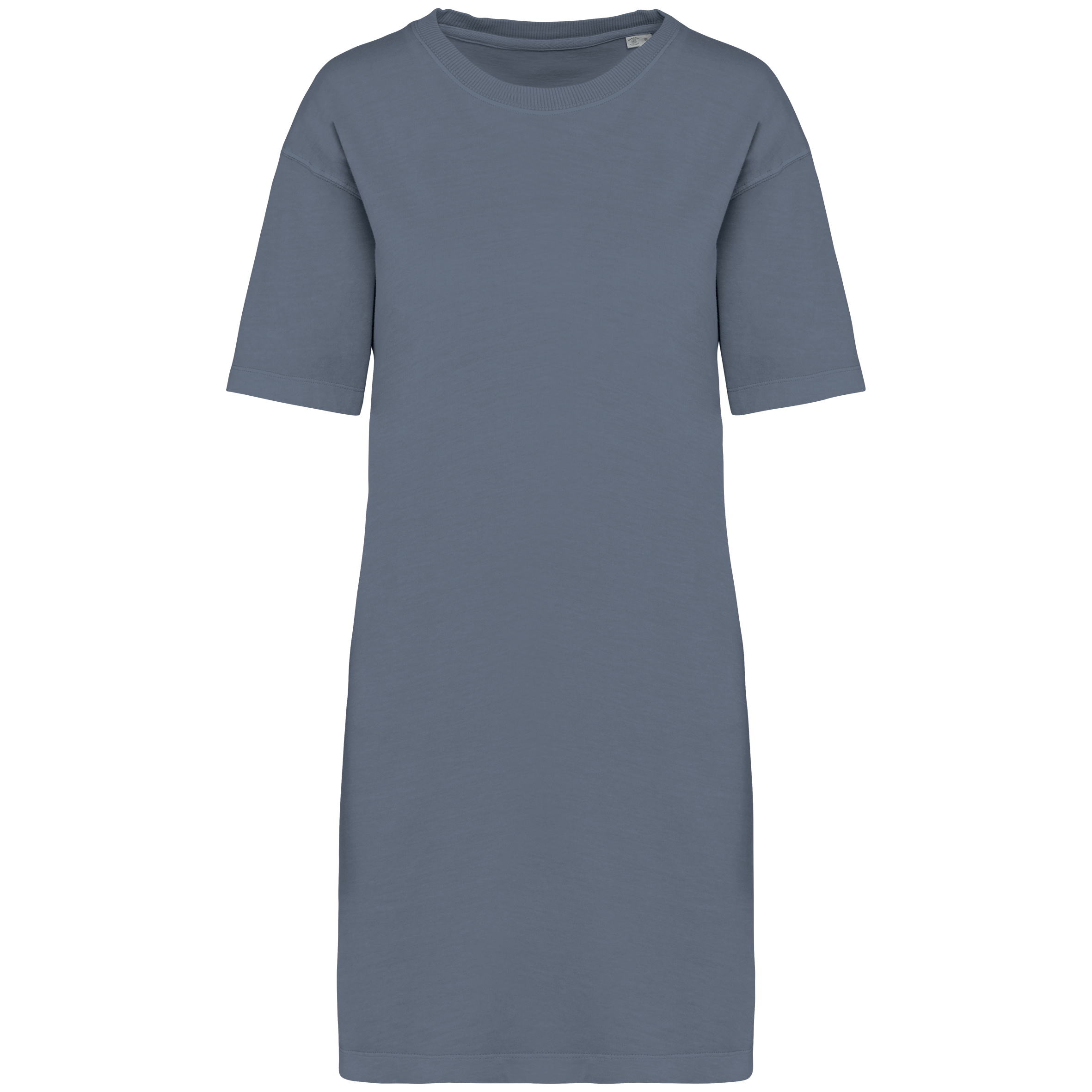 Umweltfreundliches ausgewaschenes Damen-T-Shirt-Kleid