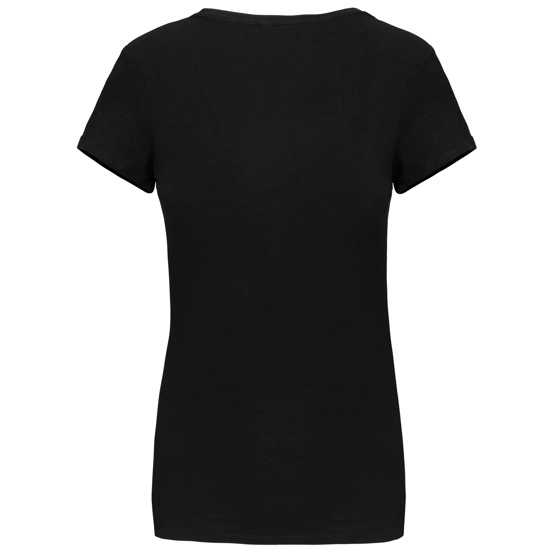 Kurzarm-Damen-T-Shirt mit V-Ausschnitt