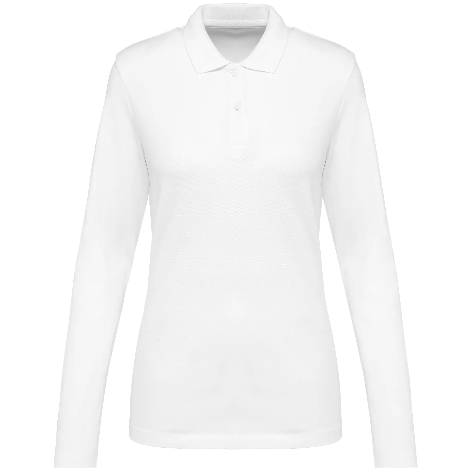 Supima® Damen-Polohemd mit langen Ärmeln