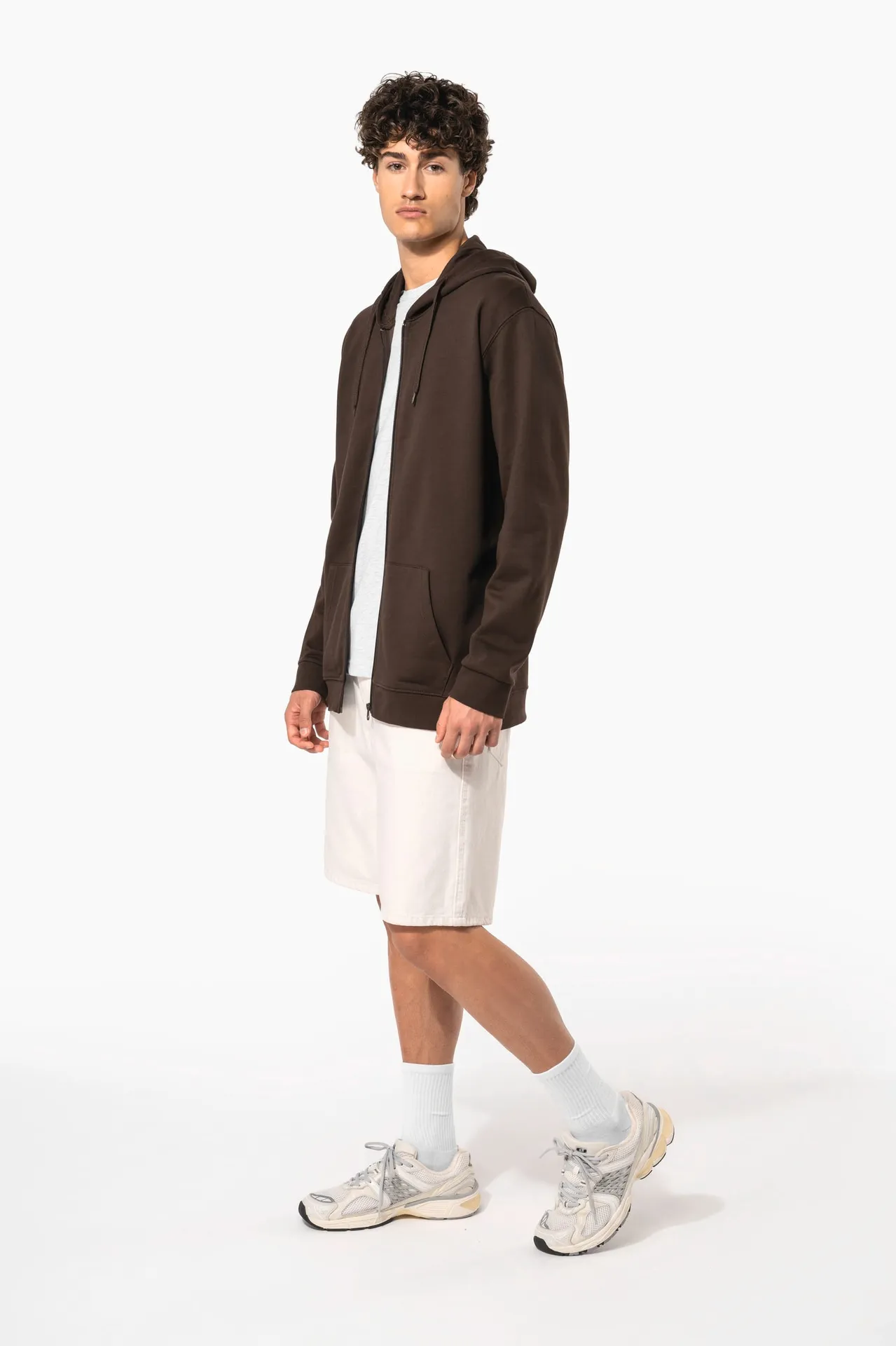 Kapuzen-sweatshirt mit Reißverschluss