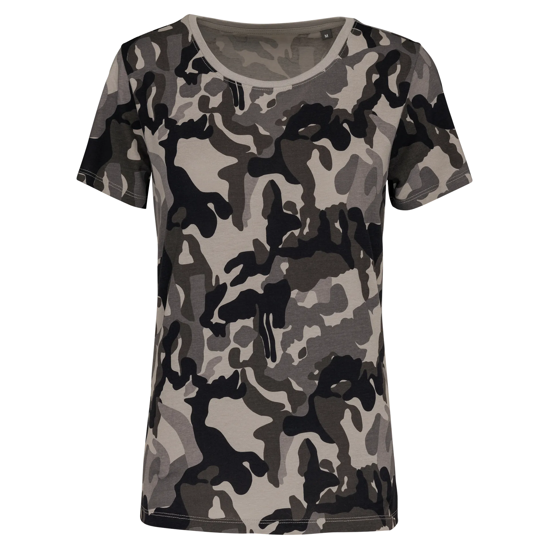 Damen-T-Shirt Camo mit kurzen Ärmeln