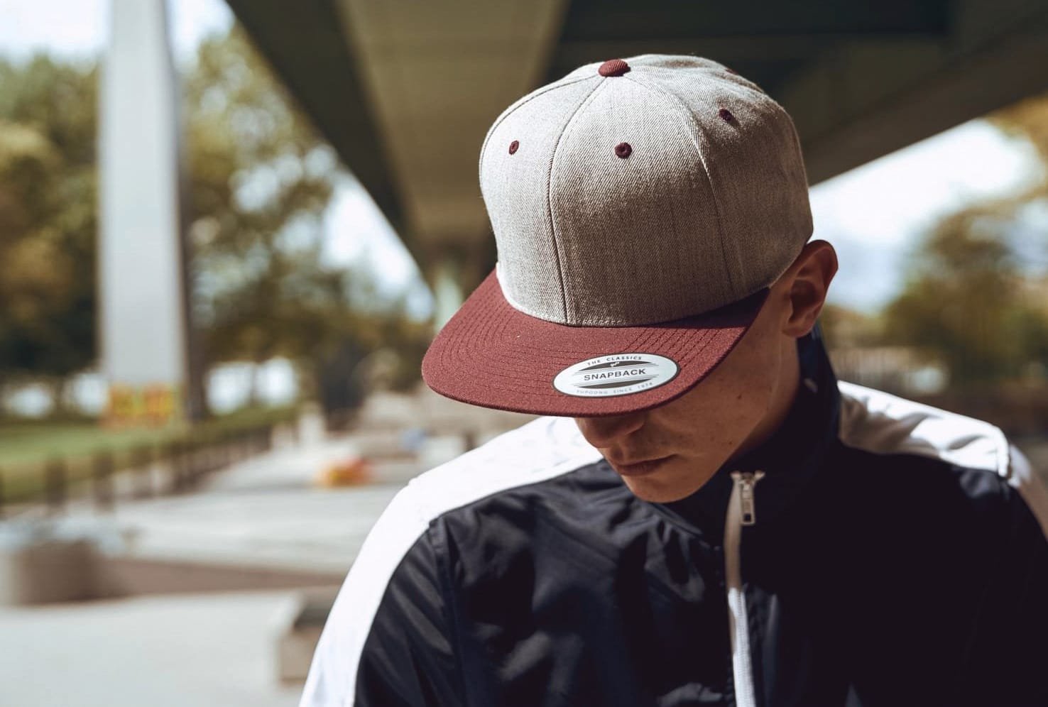 Zweifarbige Classic Snapback Cap