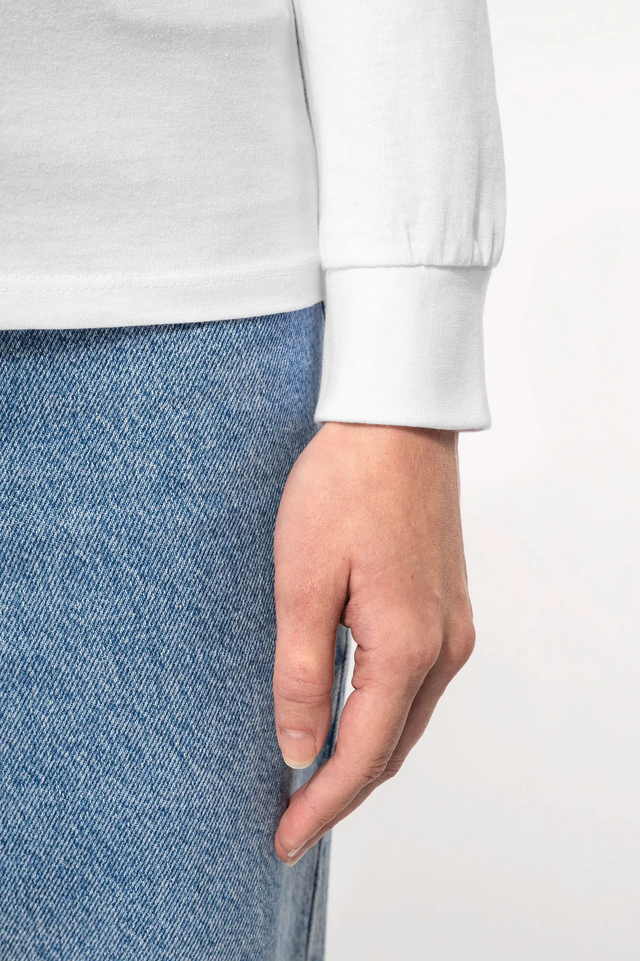 Langarm-Polohemd für Damen aus Jersey