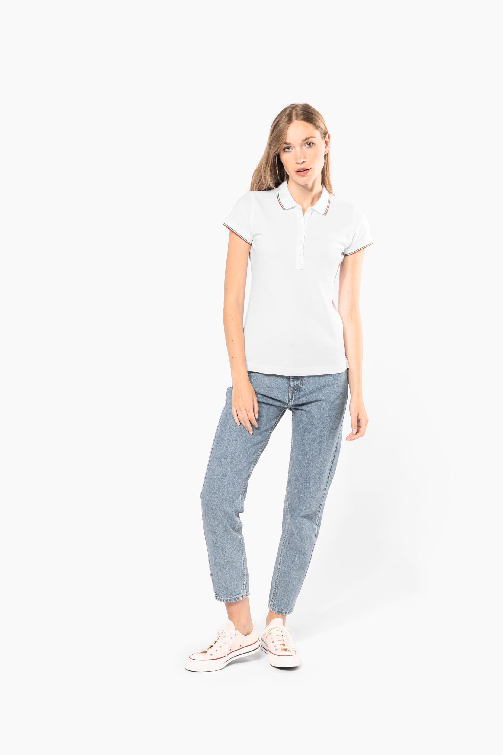 Damen Piqué Poloshirt Kurzarm