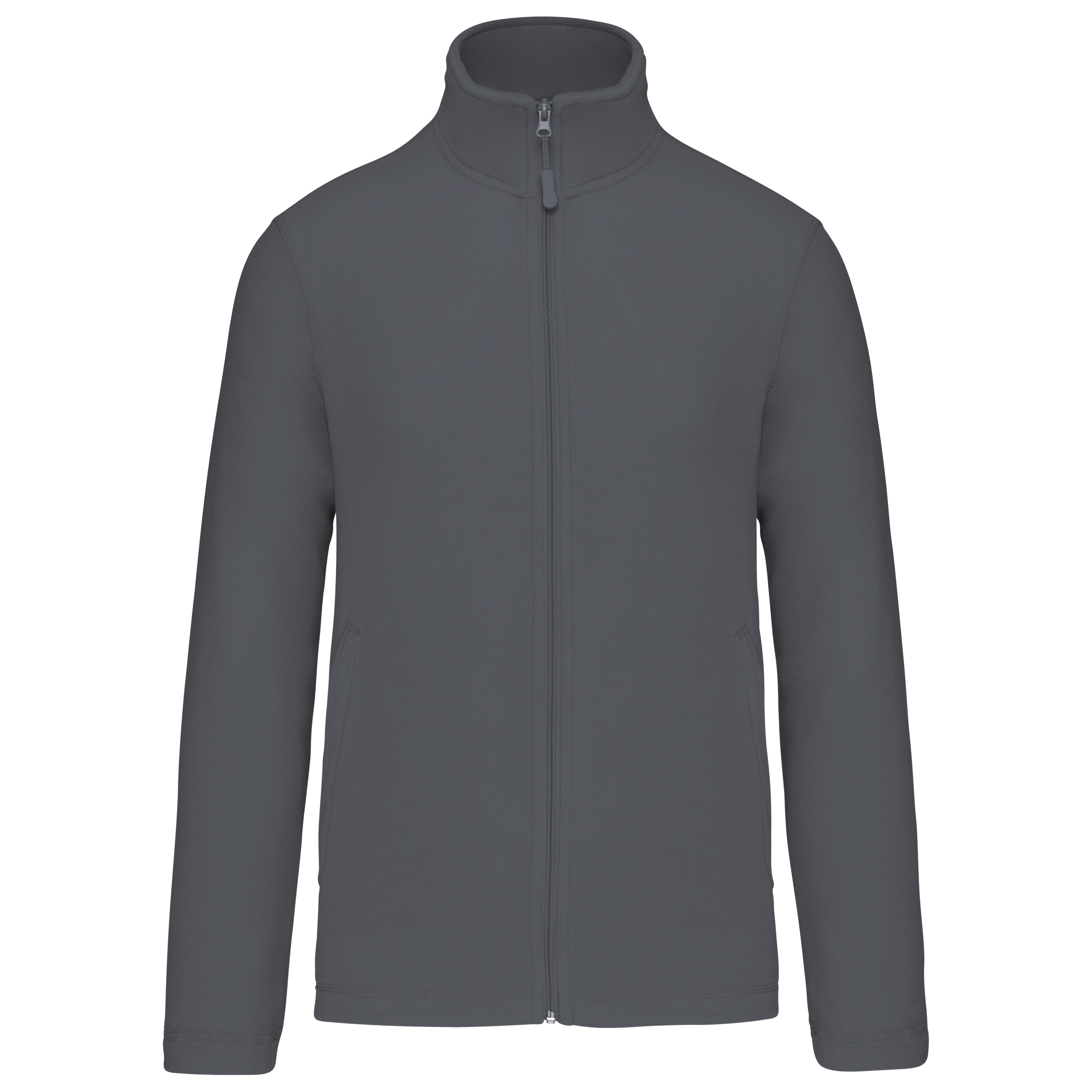 Mikrofleece-Jacke durchgehender Reißverschluss