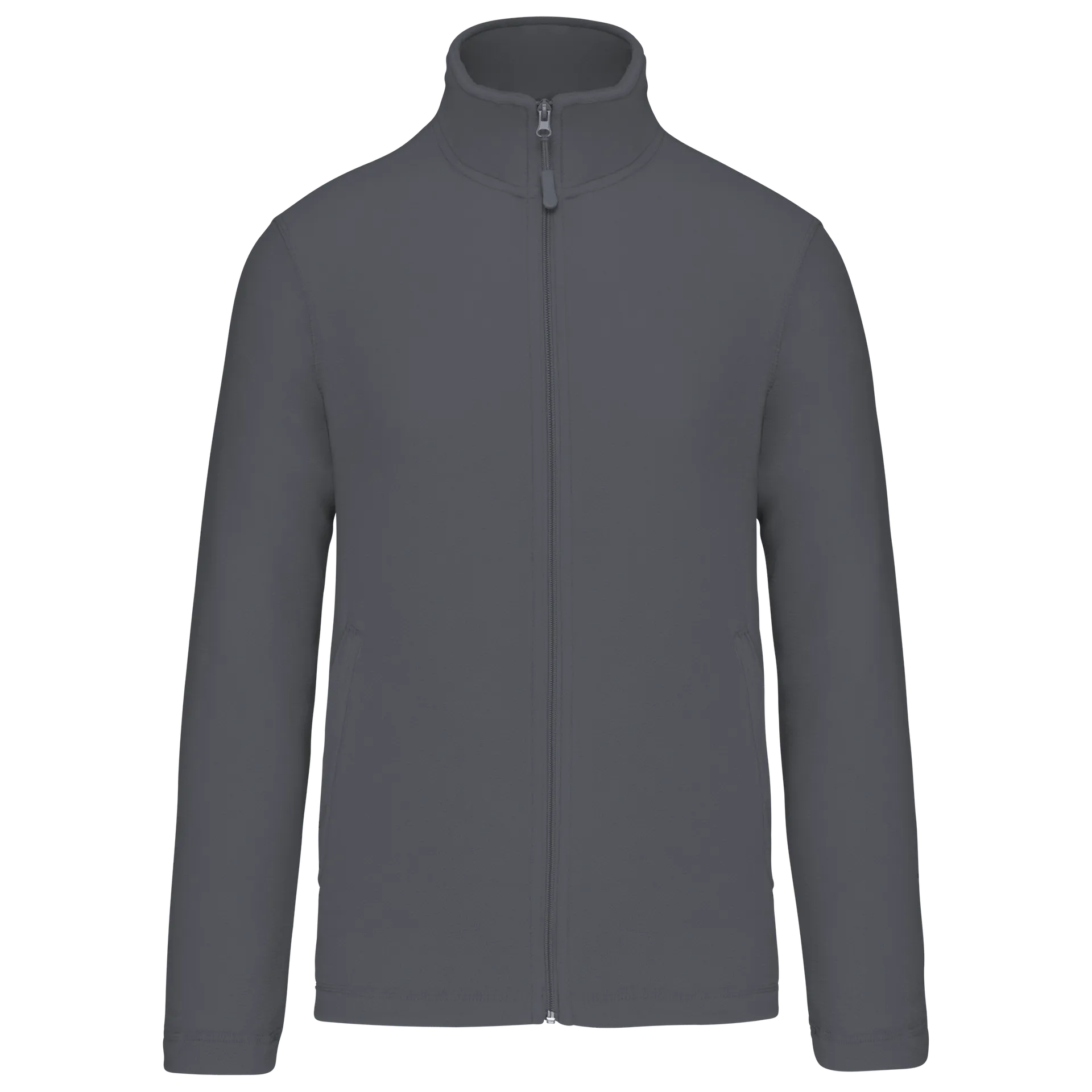 Mikrofleece-Jacke durchgehender Reißverschluss