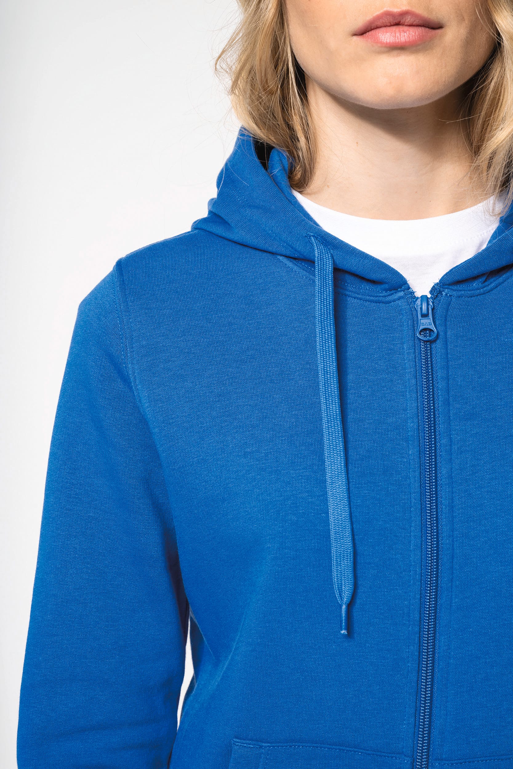 Umweltfreundliches Kapuzensweatshirt mit Reißverschluss Damen