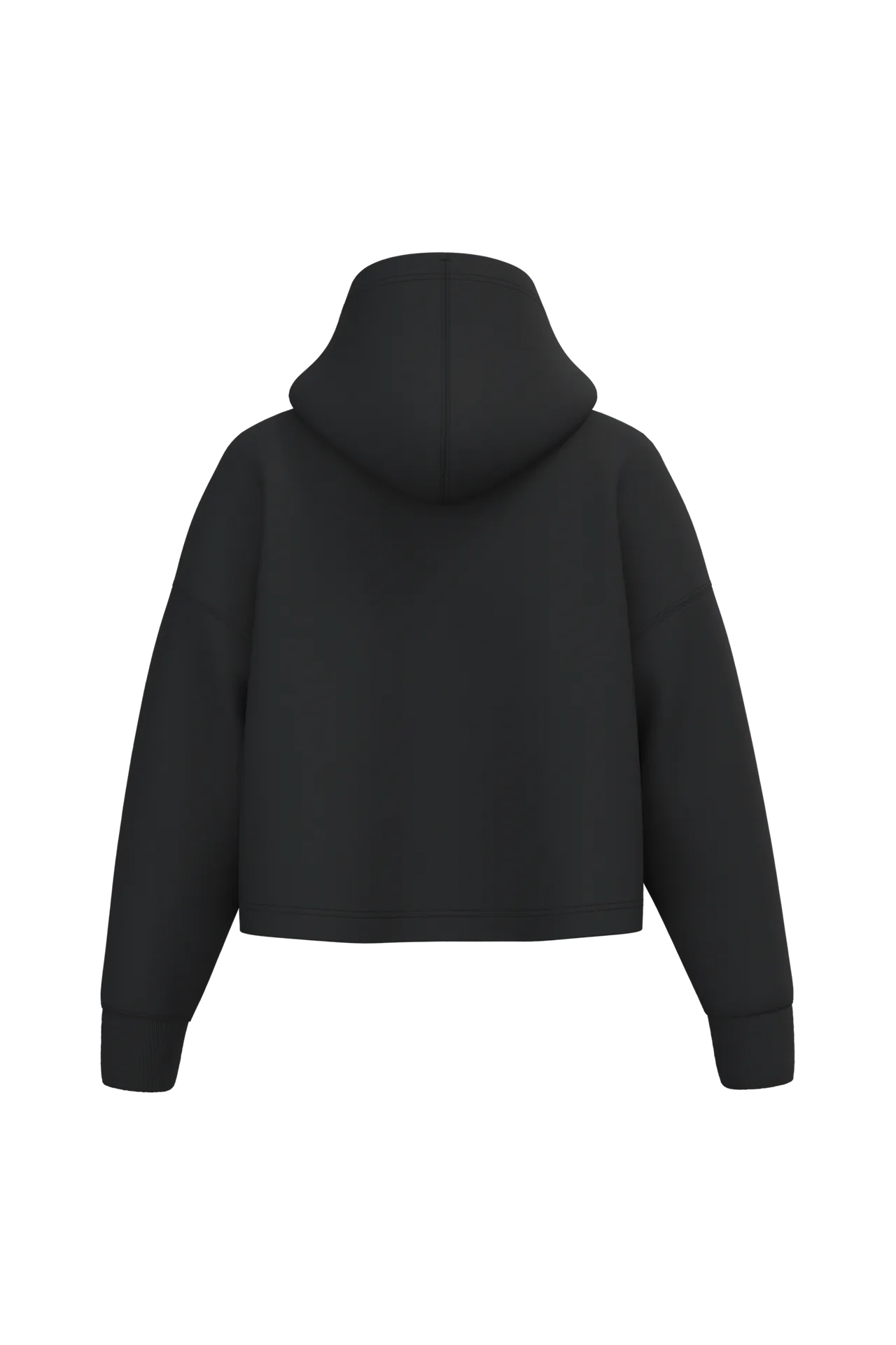 Damen Cropped-Sweatshirt mit Kapuze